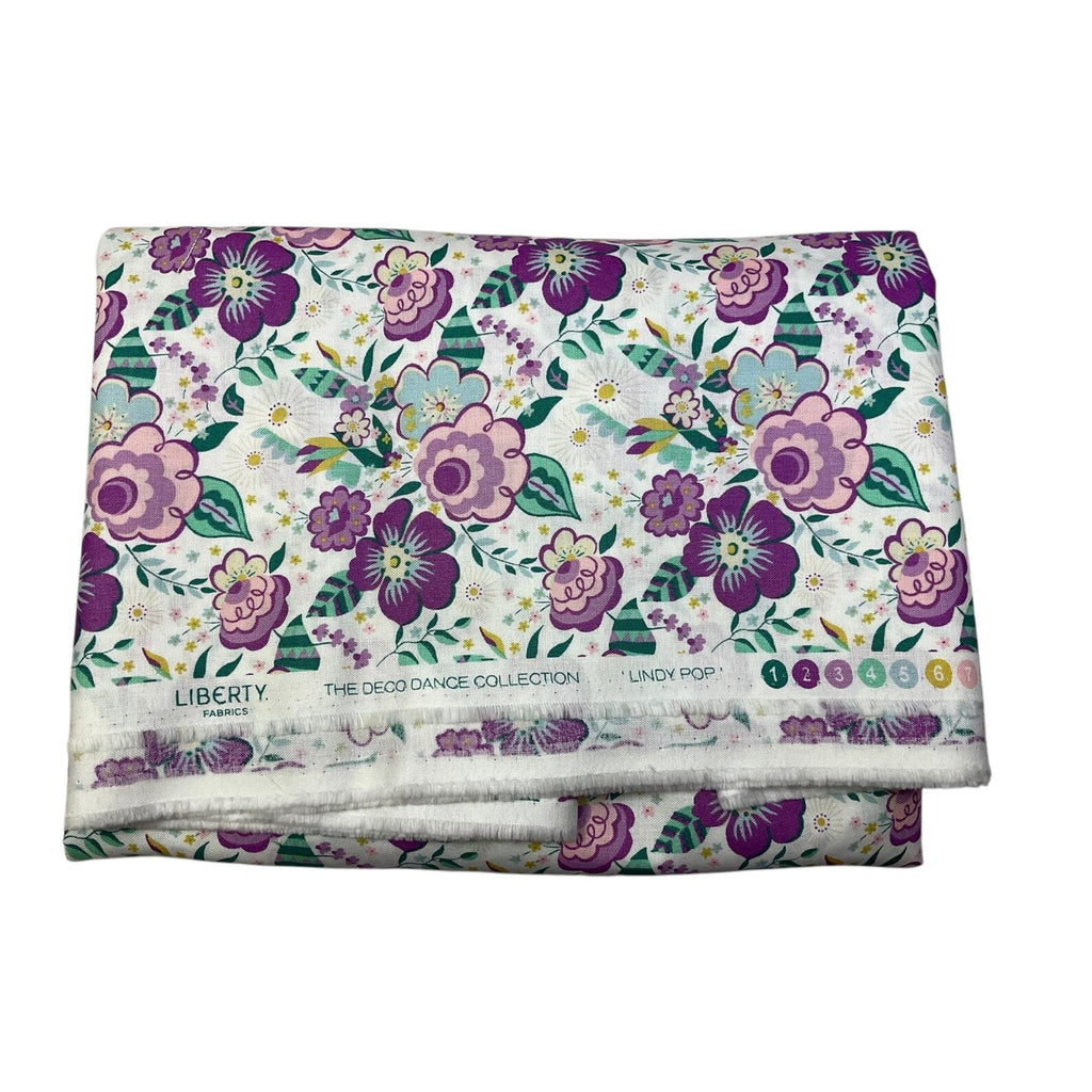 Liberty fabric Extra Large drawstring knitting bag with floral print, multi pockets project  bag with handle, flower lover gift