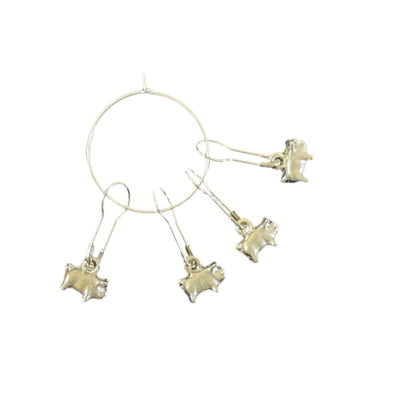 Pig Stitch Markers for knitting and crochet