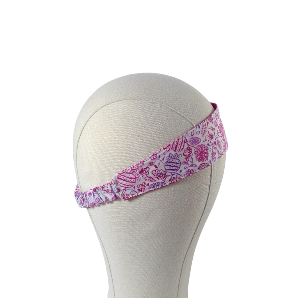 Ladies Liberty fabric elasticated hairband, adult headband no pinch fabric floral reversible
