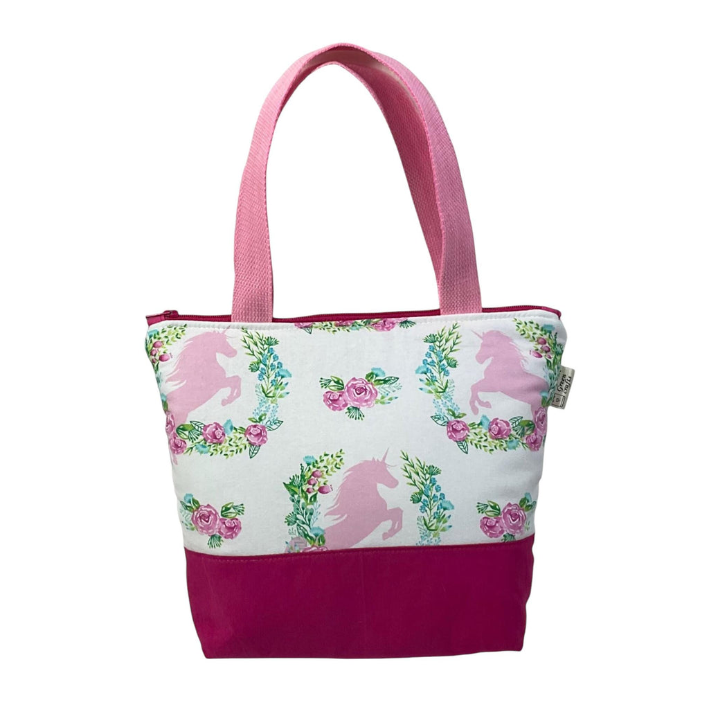 Unicorn Cotton Toiletry Bag: Kids Travel Wash Bag