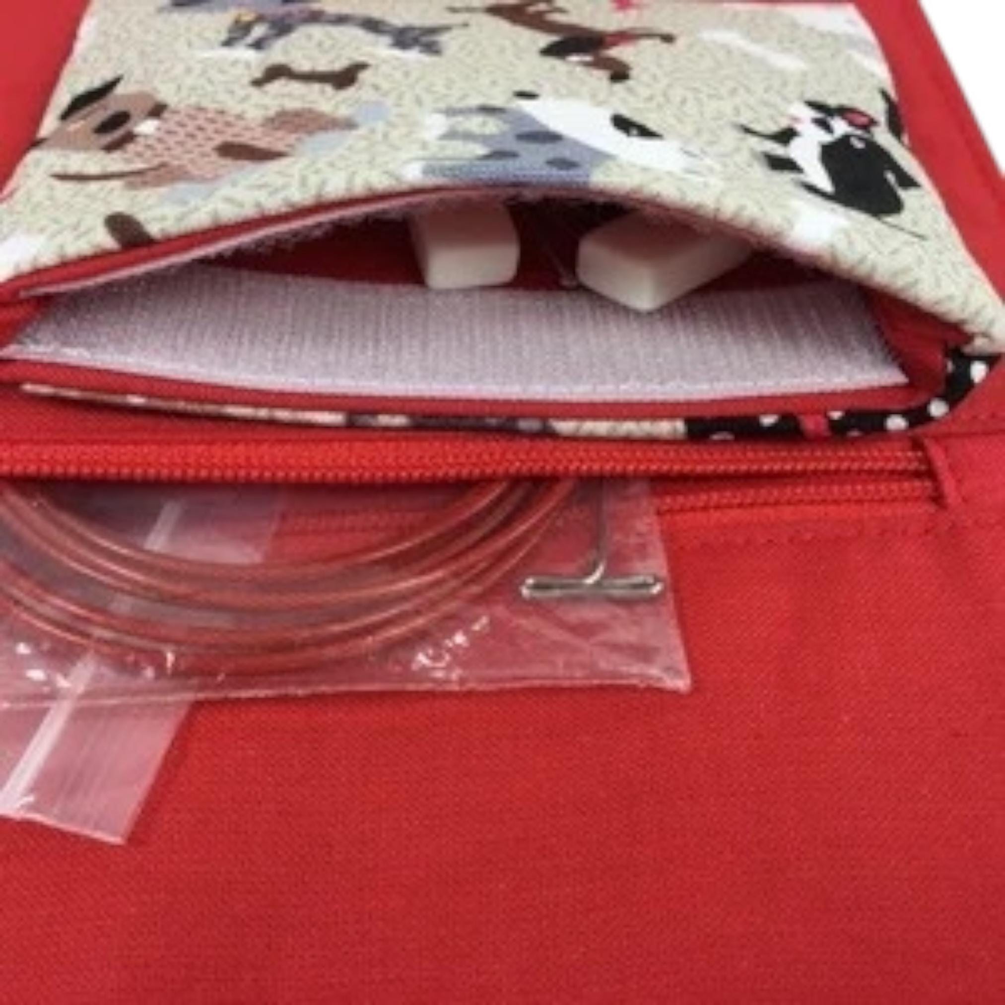 Interchangeable needle case, dogs needle case, needle organiser, addi needle case, chaigoo  case, knit pro needle case, hiya hiya case,