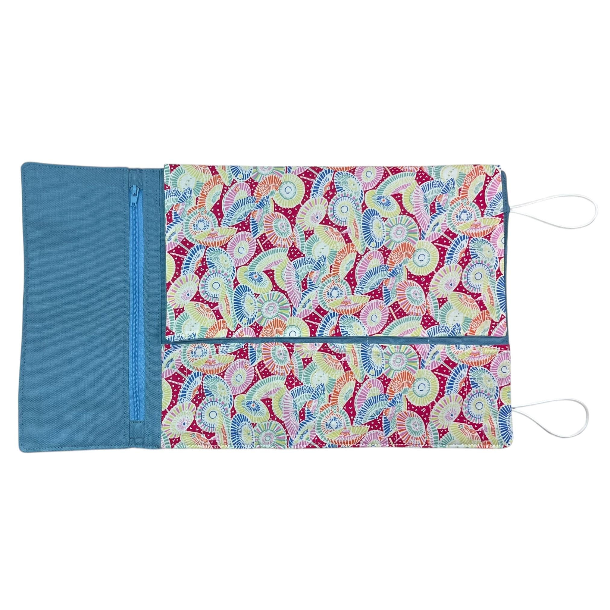 Liberty Floral fabric  interchangeable and double pointed knitting needle case, hiya hiya pouch, knit pro wallet, sock needle case
