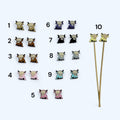 Highland Cow stitch stopper, knitting point protector, Silicone needle end