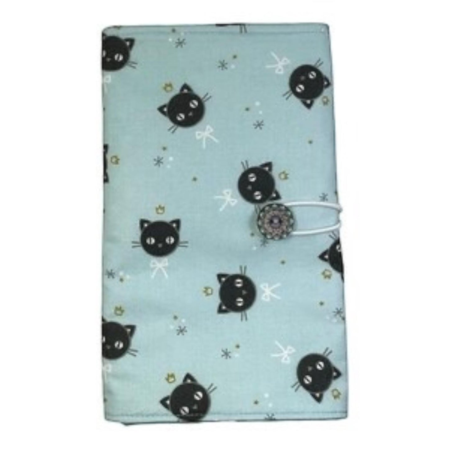 fixed Circular knitting needle case with cats