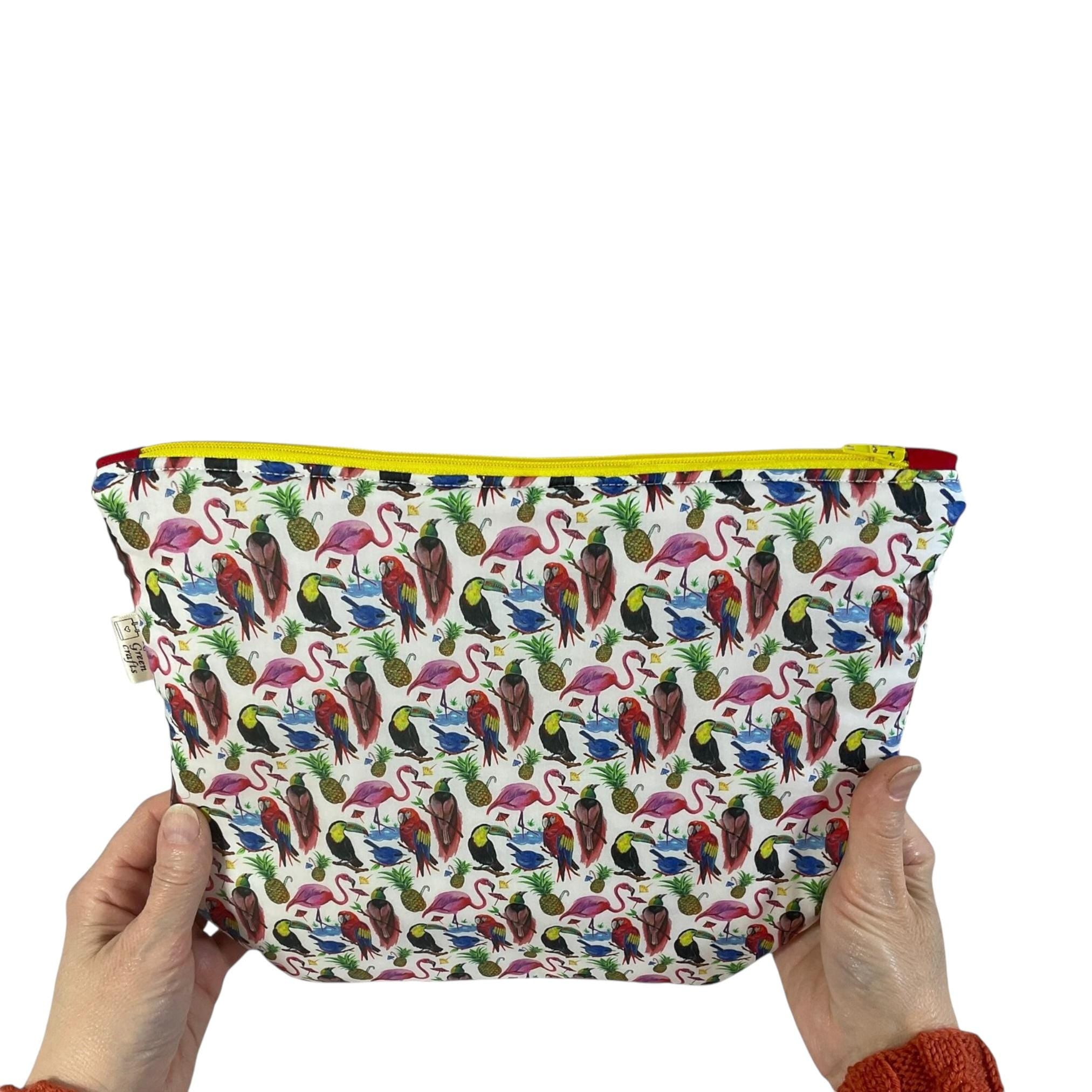Liberty Print Toiletry Bag: Large Waterproof Floral Cosmetics Pouch