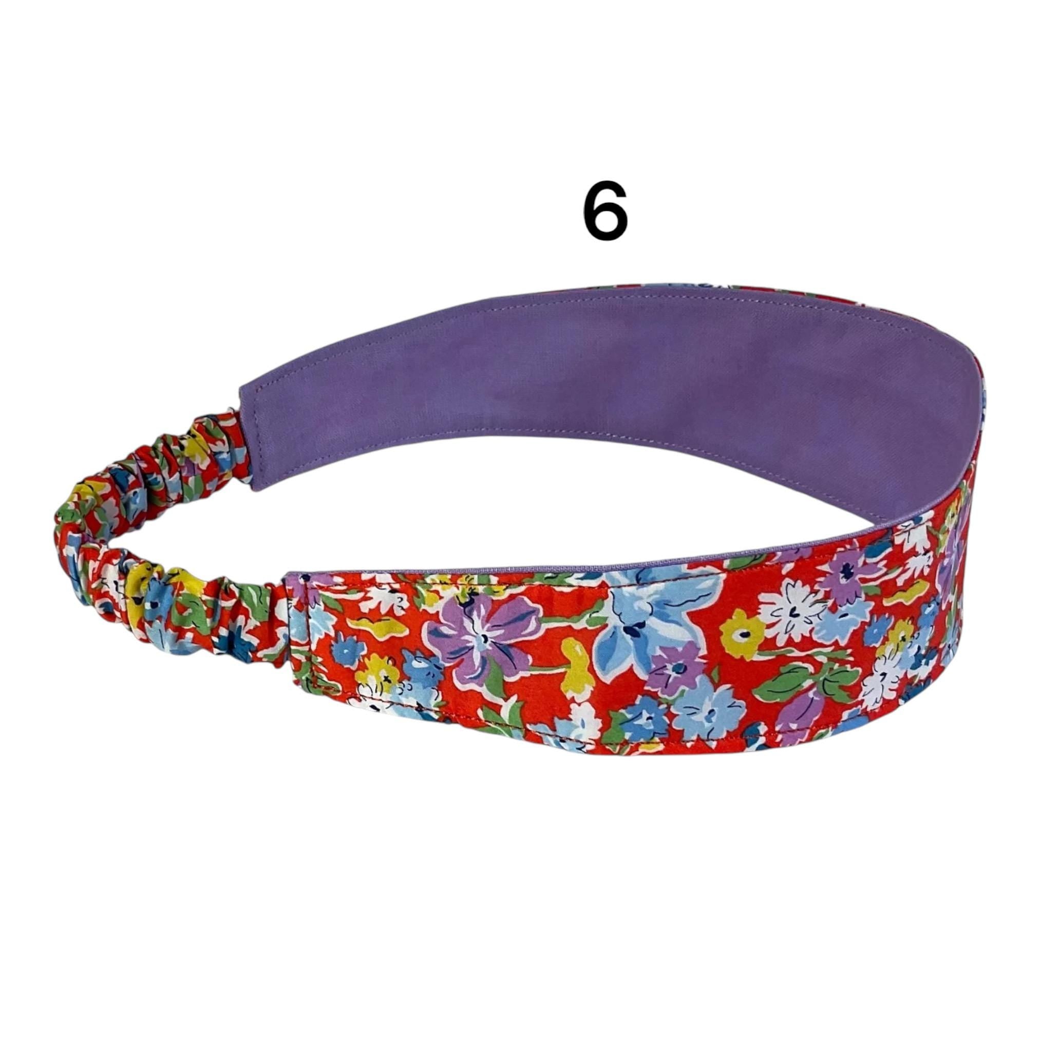 Ladies Liberty fabric elasticated hairband, adult headband no pinch fabric floral reversible