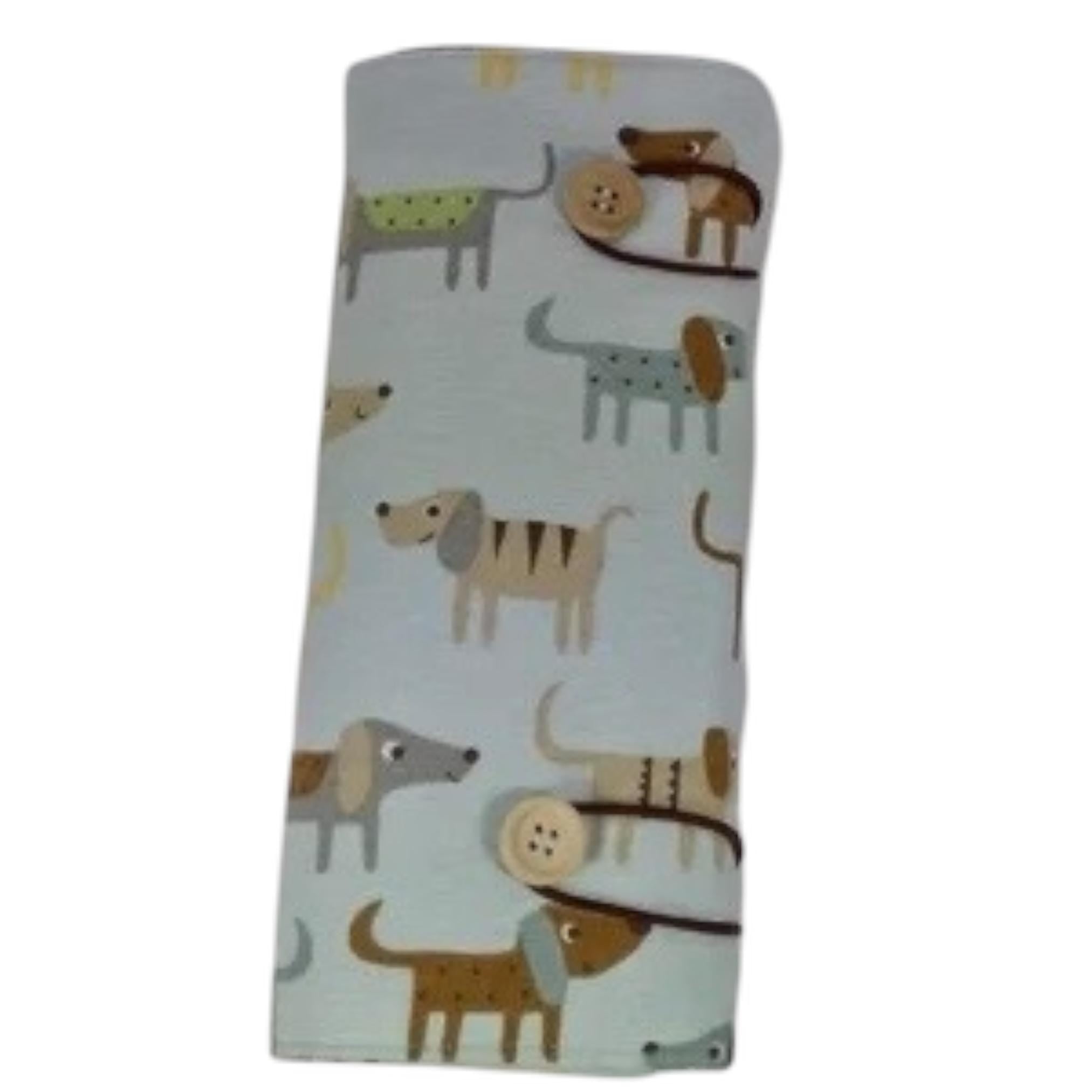 interchangeable and double pointed needle case with dogs, knitting needle pouch, hiya hiya case, knit pro wallet