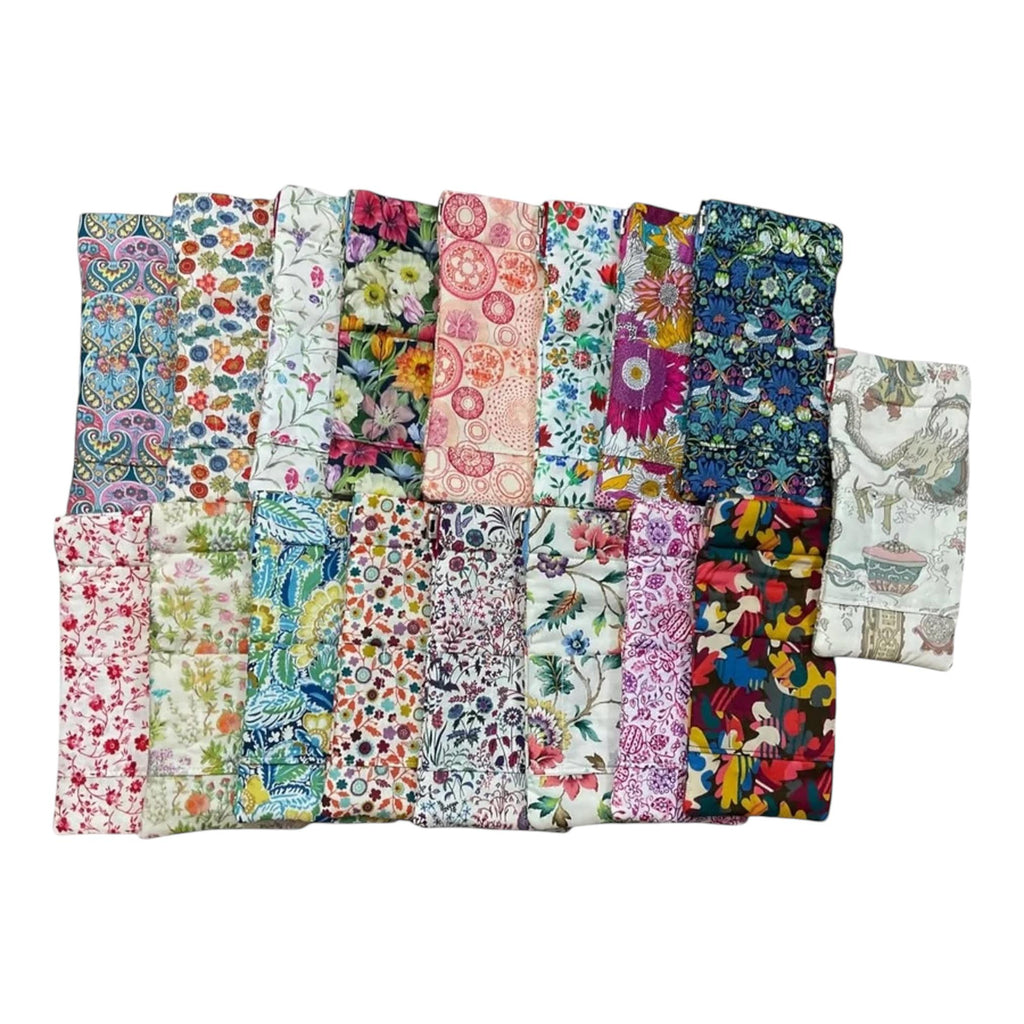 Glasses cases in Liberty floral fabric, snap shut spectacles pouch, sunglasses flex frame, ladies eyeglasses holder, women's gift,