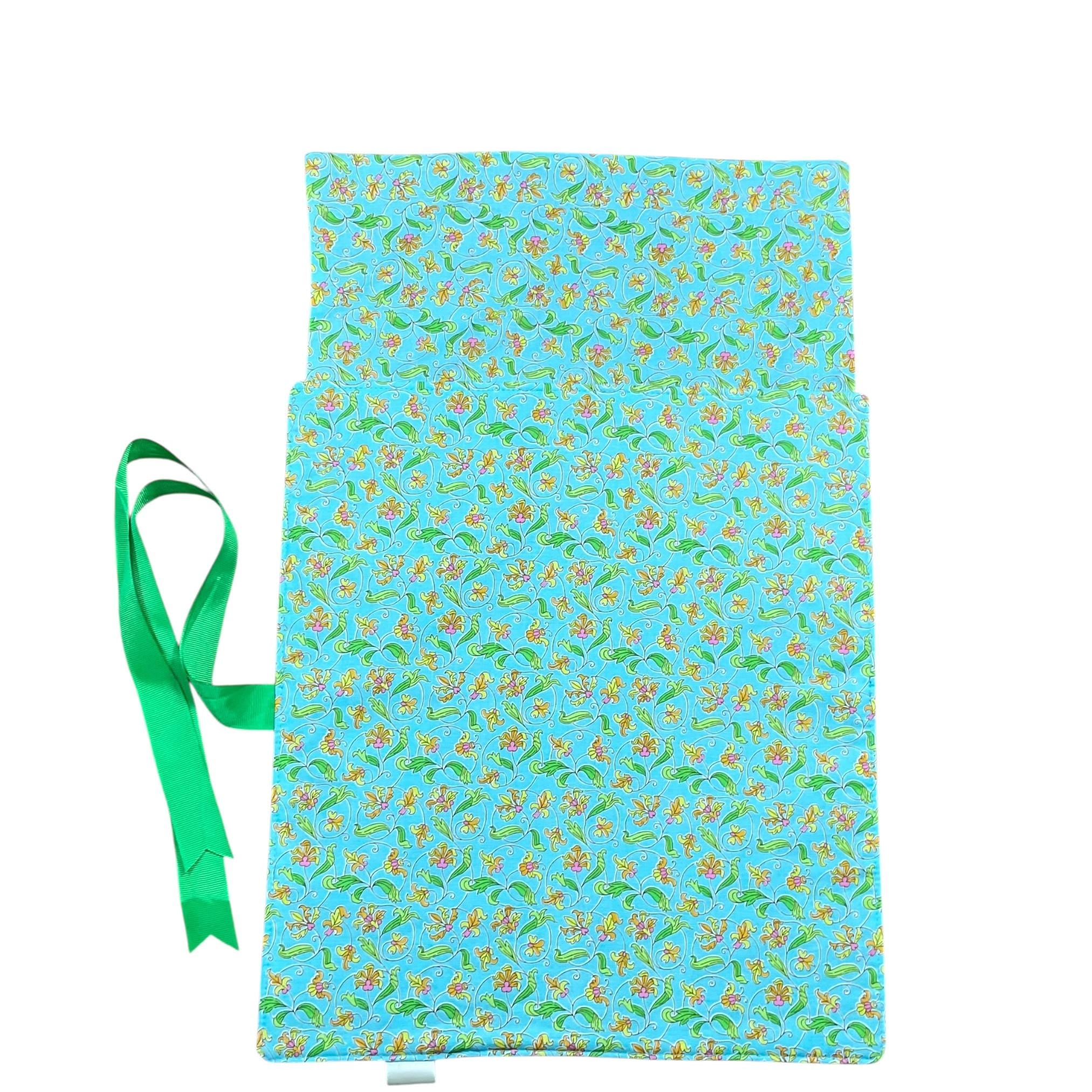 Liberty floral print Straight knitting needle case, needle roll, ribbon tie storage, knitting accessories, knitters gift,needle organiser