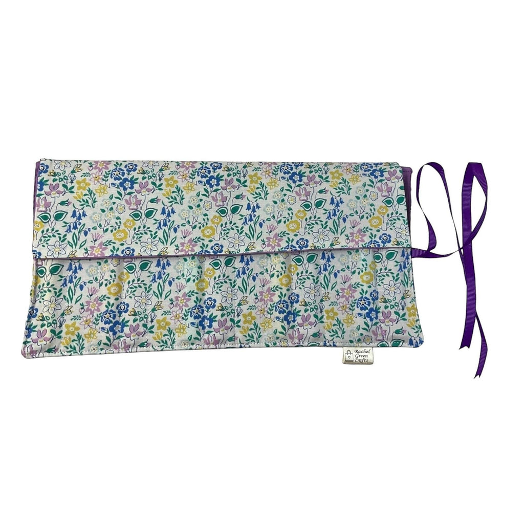 Liberty Floral Crochet Hook Case: Ergonomic Roll-Up Organizer