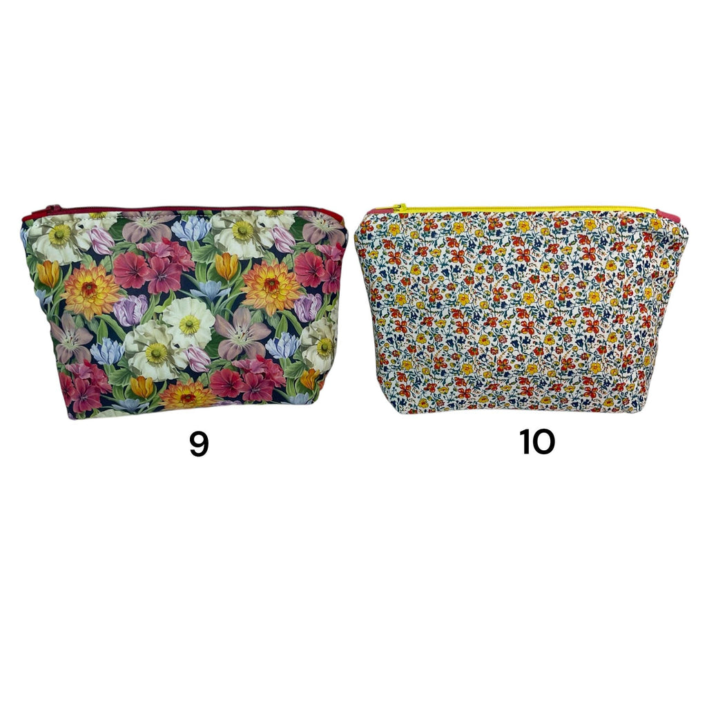 Liberty print cosmetics pouch,small floral washbag, waterproof zipped travel bag, Makeup storage, pretty ladies gift