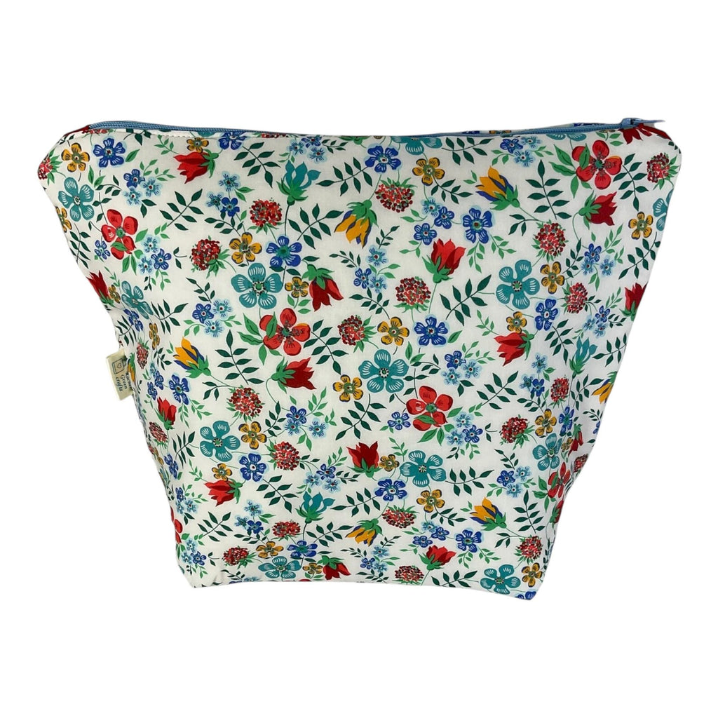Liberty Print Toiletry Bag: Large Waterproof Floral Cosmetics Pouch