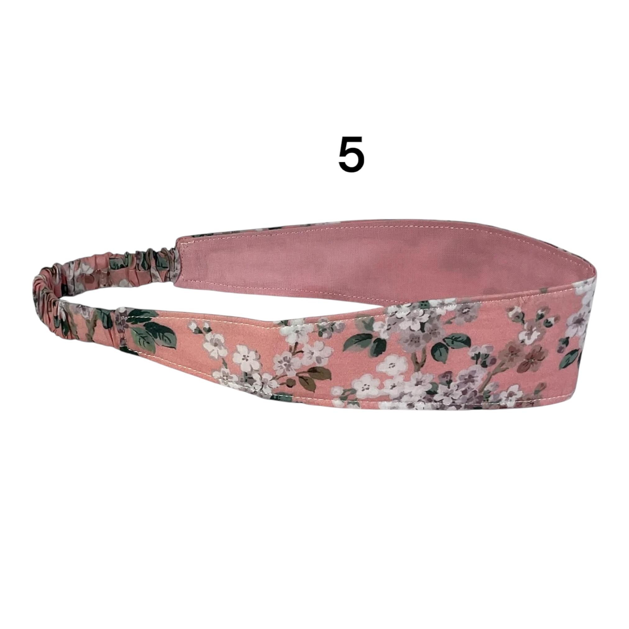 Ladies Liberty fabric elasticated hairband, adult headband no pinch fabric floral reversible