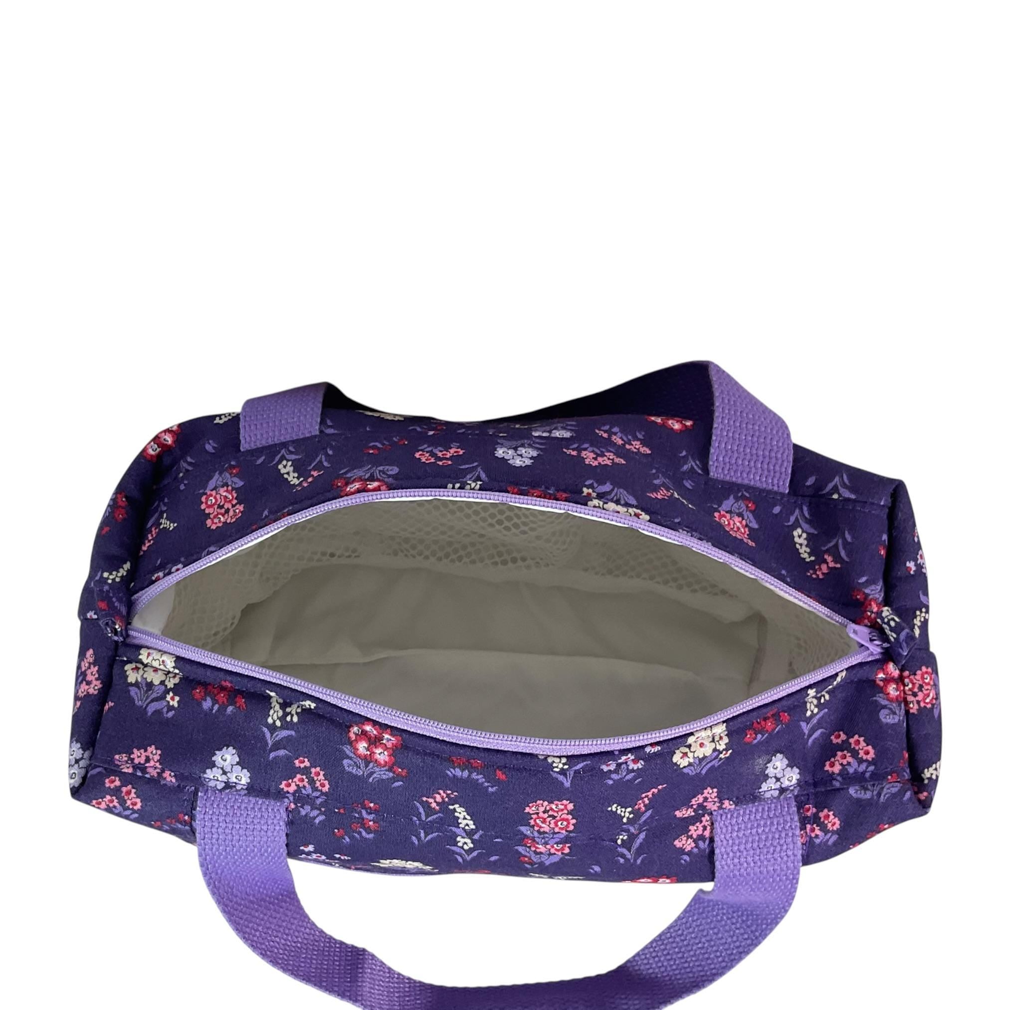 Liberty fabric large toiletries bag with handles and zip pocket, floral Waterproof, ladies sponge wash pouch, Cosmetics bag, ladies gift
