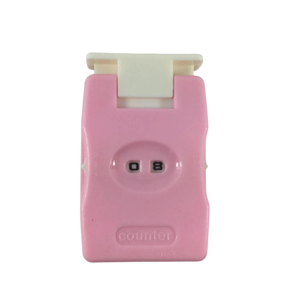 Pink Mechanical Row Counter for Knitting & Crochet