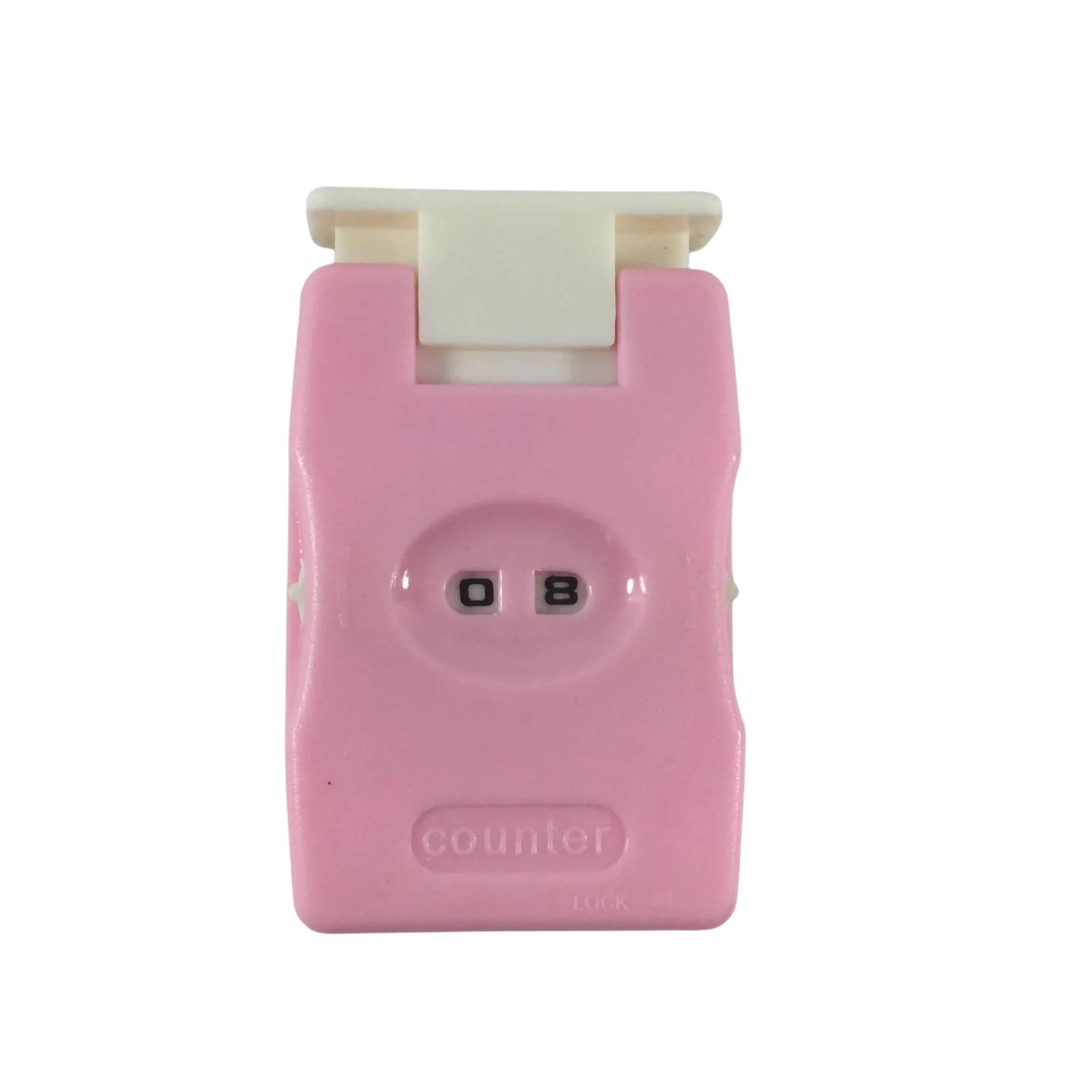 Pink Mechanical Row Counter for Knitting & Crochet