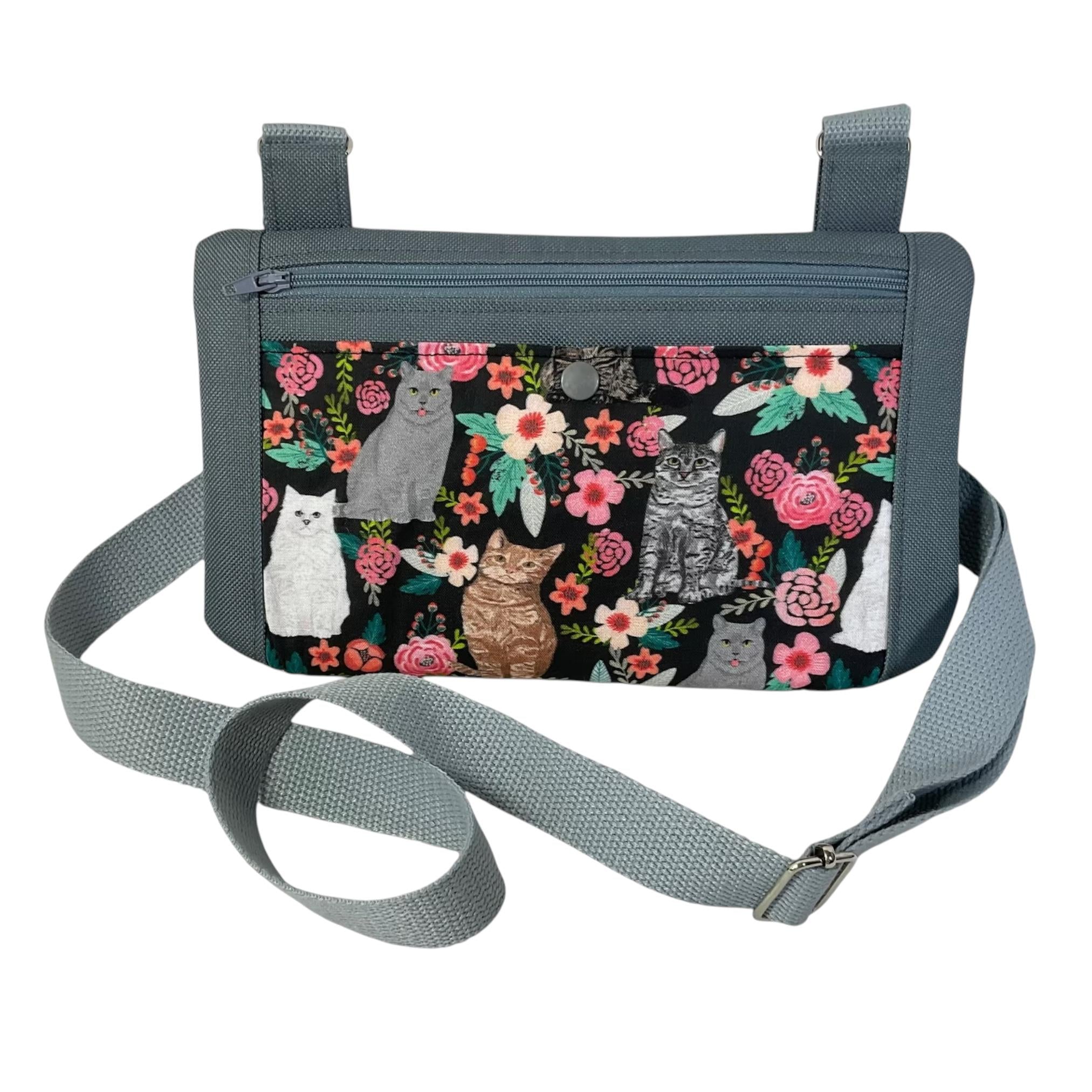 Small shoulder phone bag, flat dog  print Pouch, cat breeds handbag,Labrador lover gift,  teenager purse, essentials bag, pet  owner gift