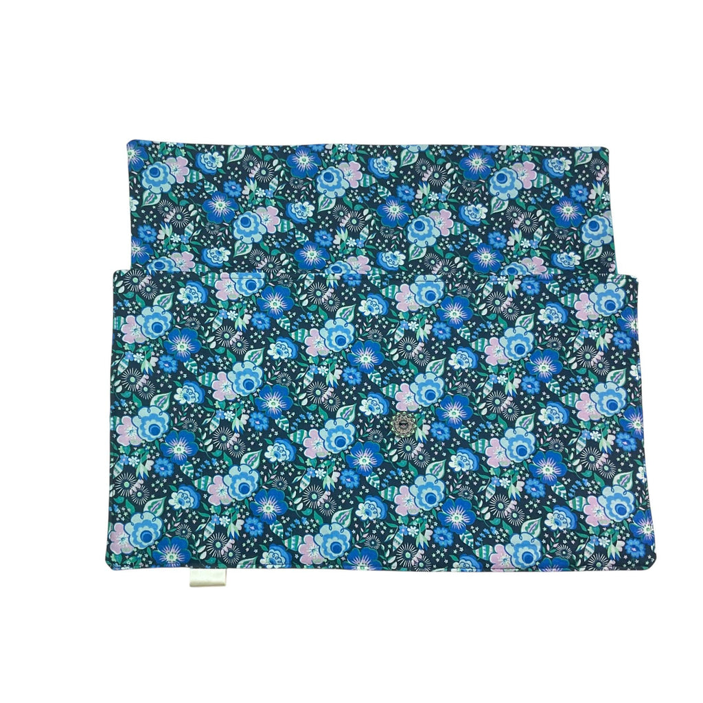 Circular needle case made from Liberty floral fabric, fixed circular sock needle pouch, knitting needle roll, knitters gift, needle holder,
