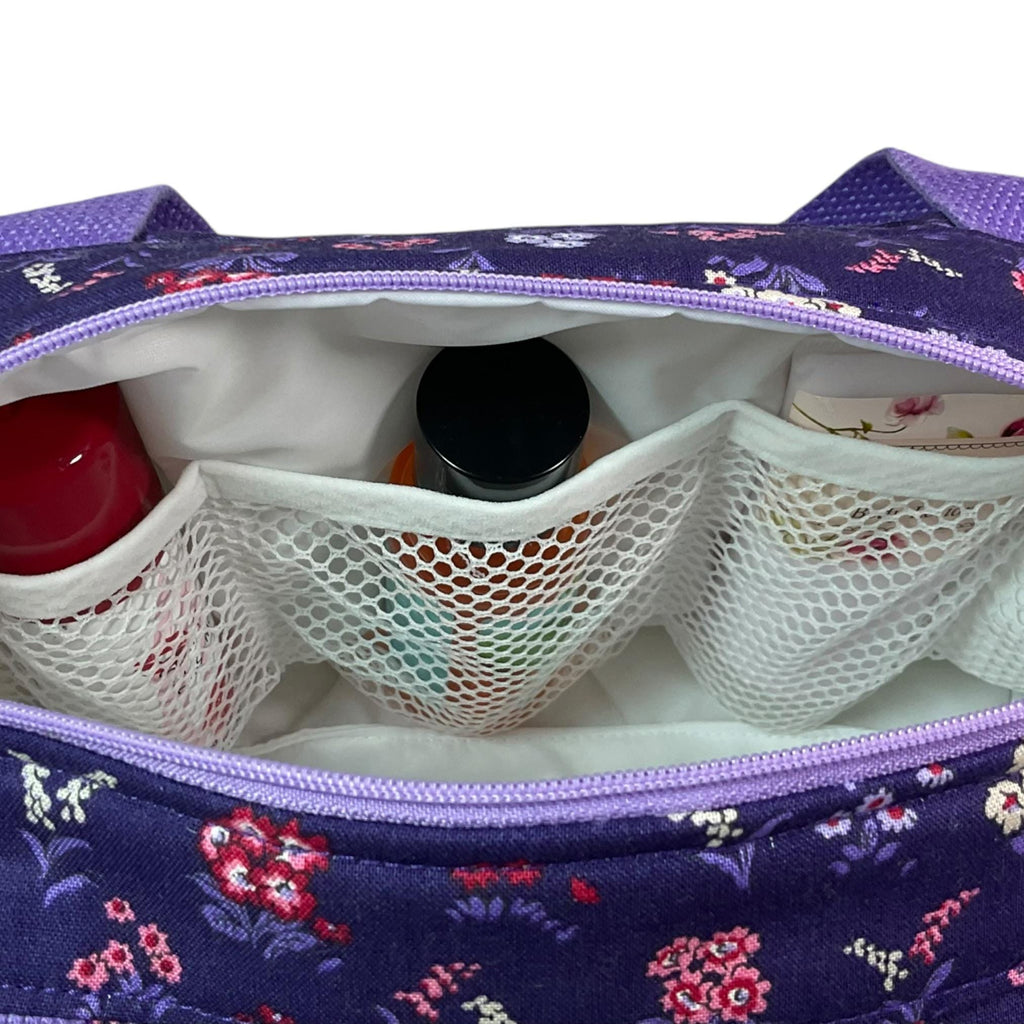 Liberty fabric large toiletries bag with handles and zip pocket, floral Waterproof, ladies sponge wash pouch, Cosmetics bag, ladies gift