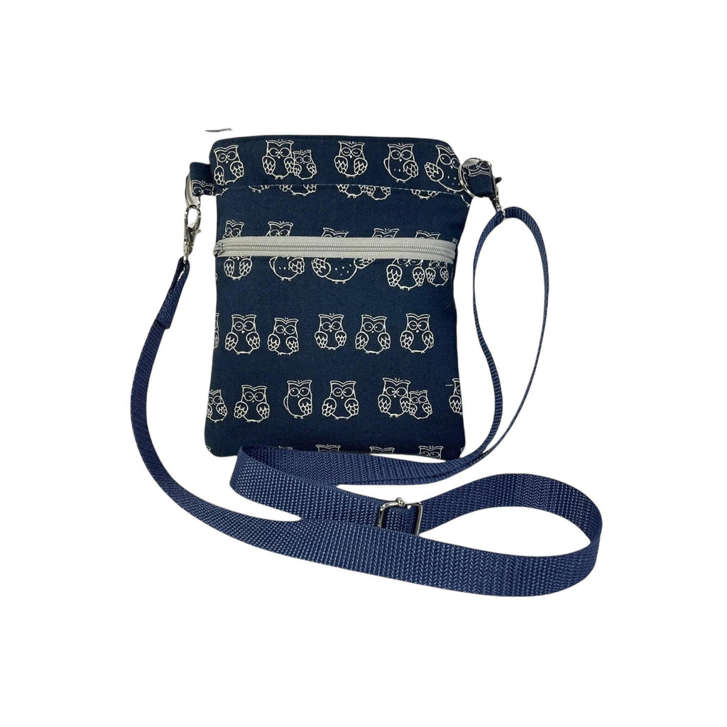 Woodland print small shoulder phone bag, Deer, fox, rabbit, hedgehog  handbag, teenager purse, essentials bag