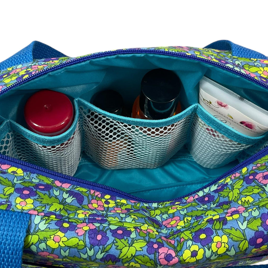 Liberty large toiletries bag with handles and zip pocket, floral Waterproof lined wash pouch, Cosmetics bag, ladies  gift, womens sponge bag