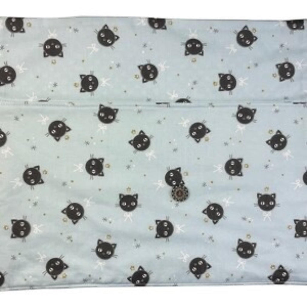 fixed Circular knitting needle case with cats, sock needles roll, needle wallet, knitters gift, needle holder,