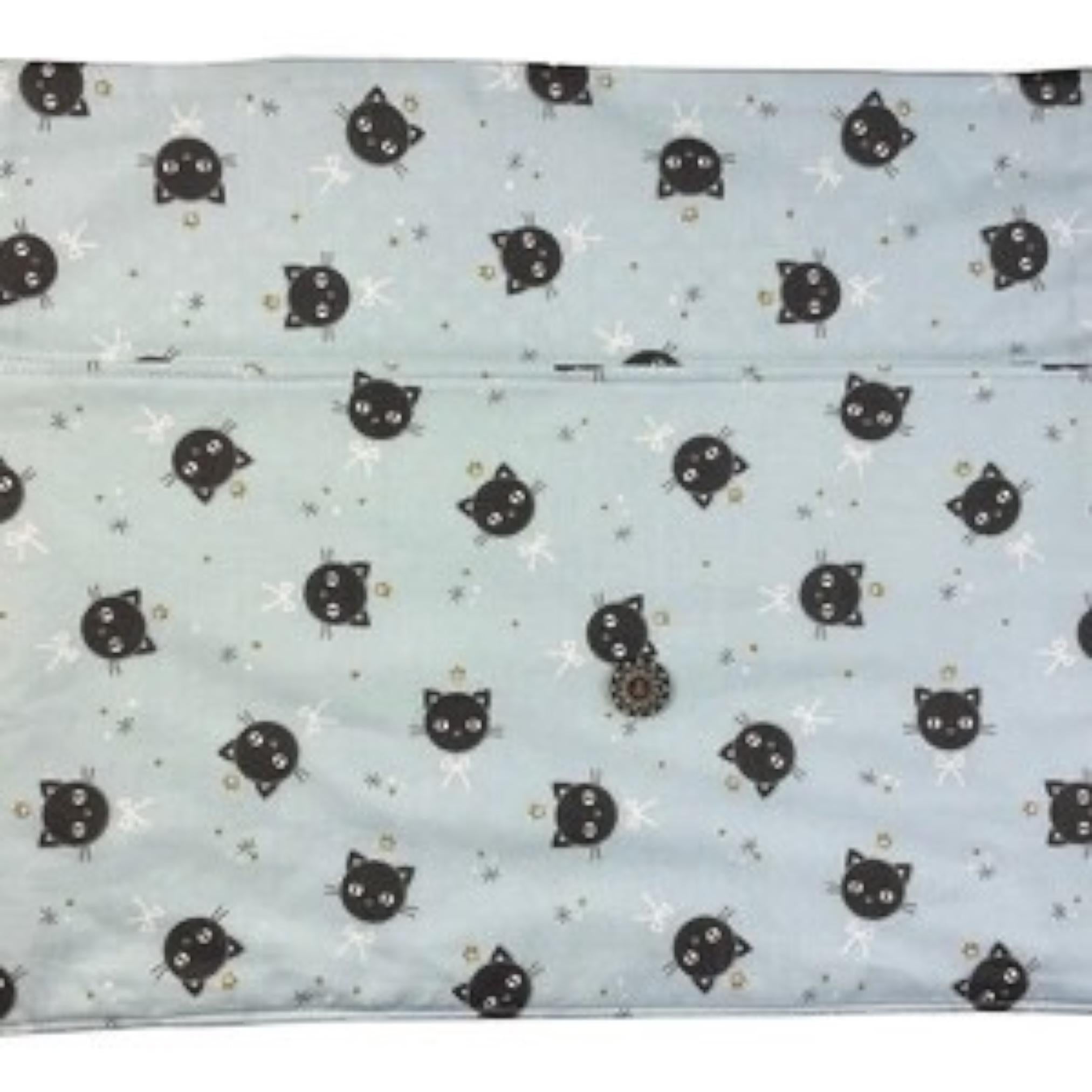fixed Circular knitting needle case with cats, sock needles roll, needle wallet, knitters gift, needle holder,