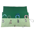 Circular needle case, dog needle case, fixed circular case, sock needles case, knitting needle roll, knitters gift ,needle holder,