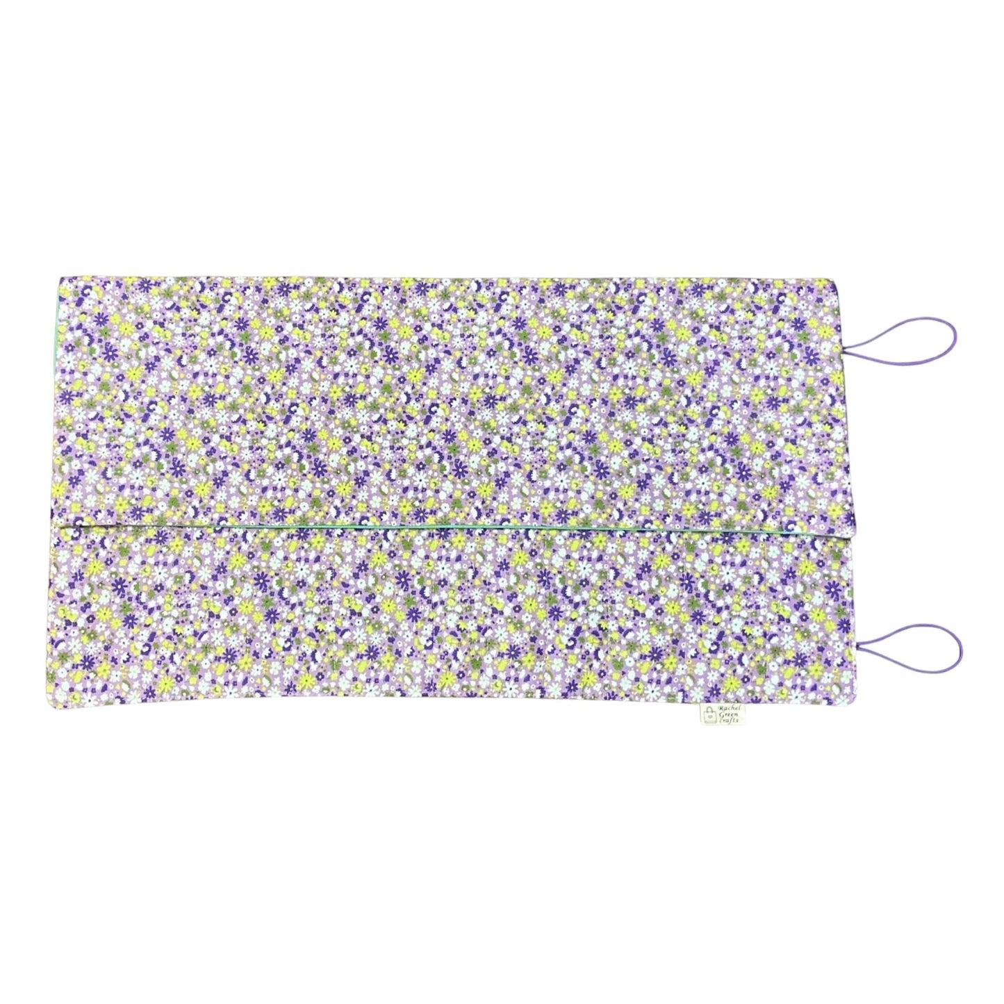 Double pointed knitting needle case made in Liberty floral fabric