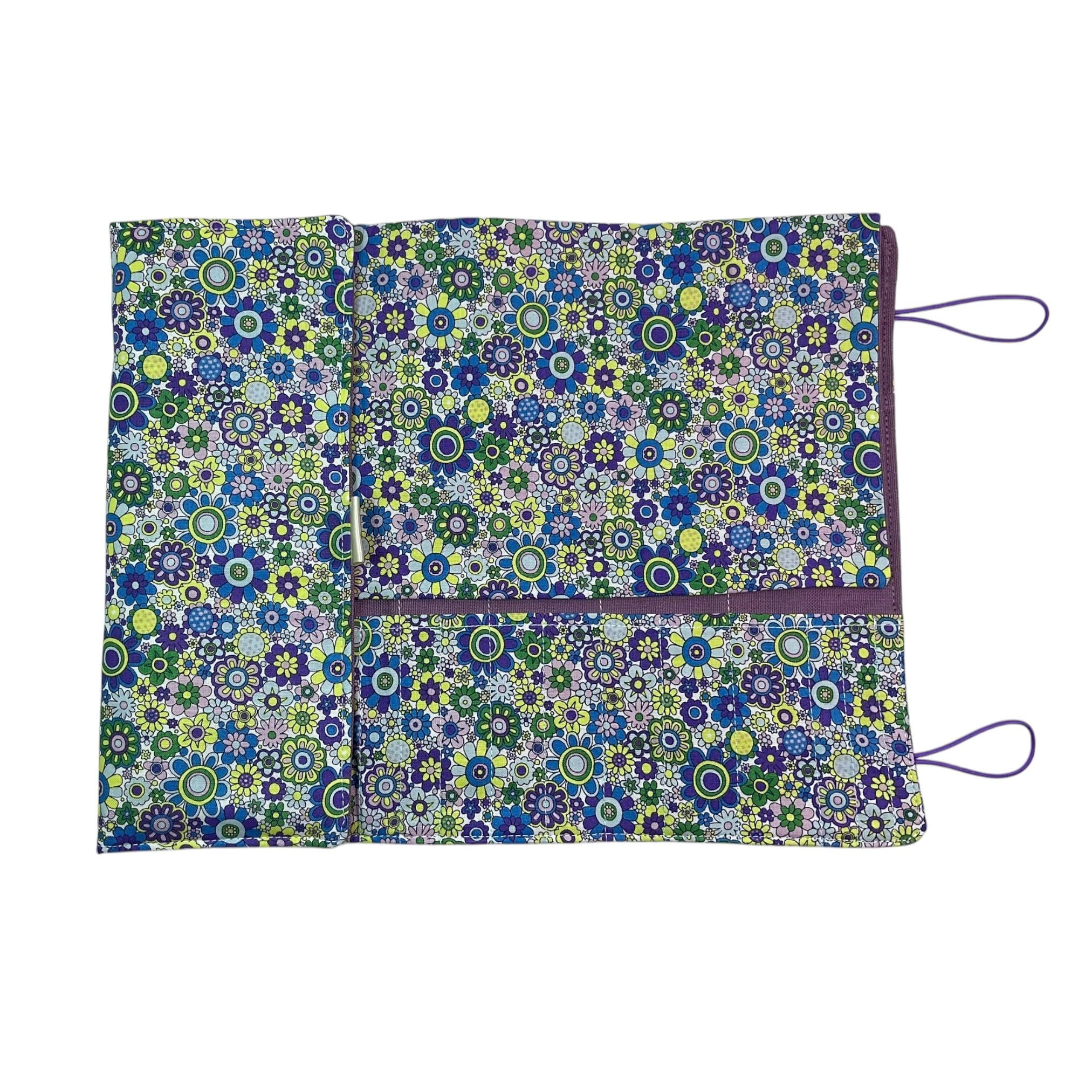 Liberty Floral fabric  interchangeable and double pointed knitting needle case, hiya hiya pouch, knit pro wallet, sock needle case