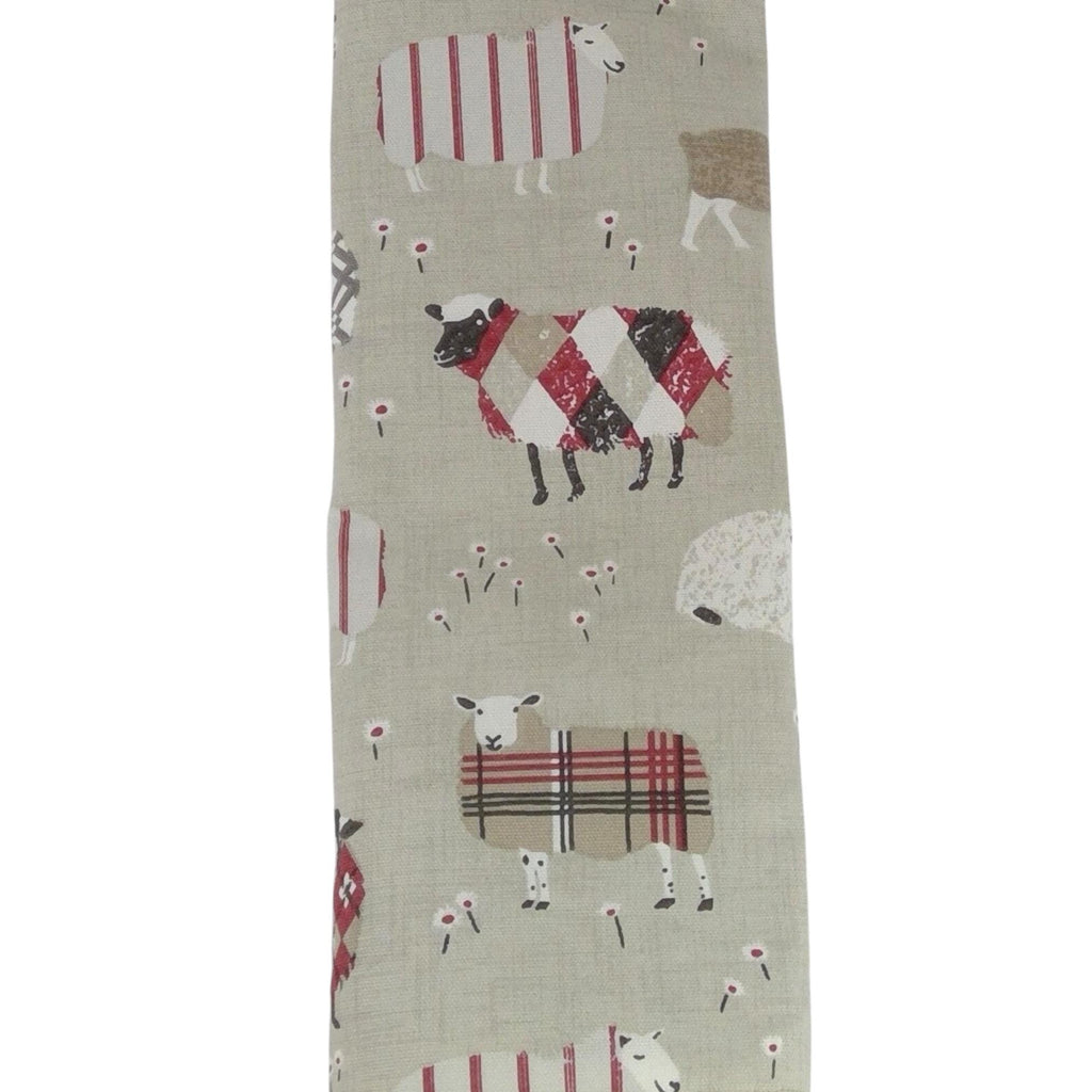 Straight and circular knitting needle case with red sheep, knitting needle pouch,  needle storage, long needles wallet, fixed sock needle