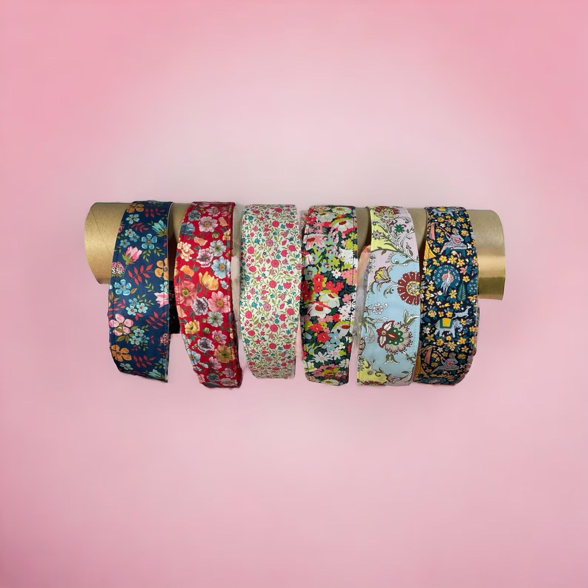 Ladies Liberty fabric hairband, adult headband, elasticated no pinch fabric floral reversible