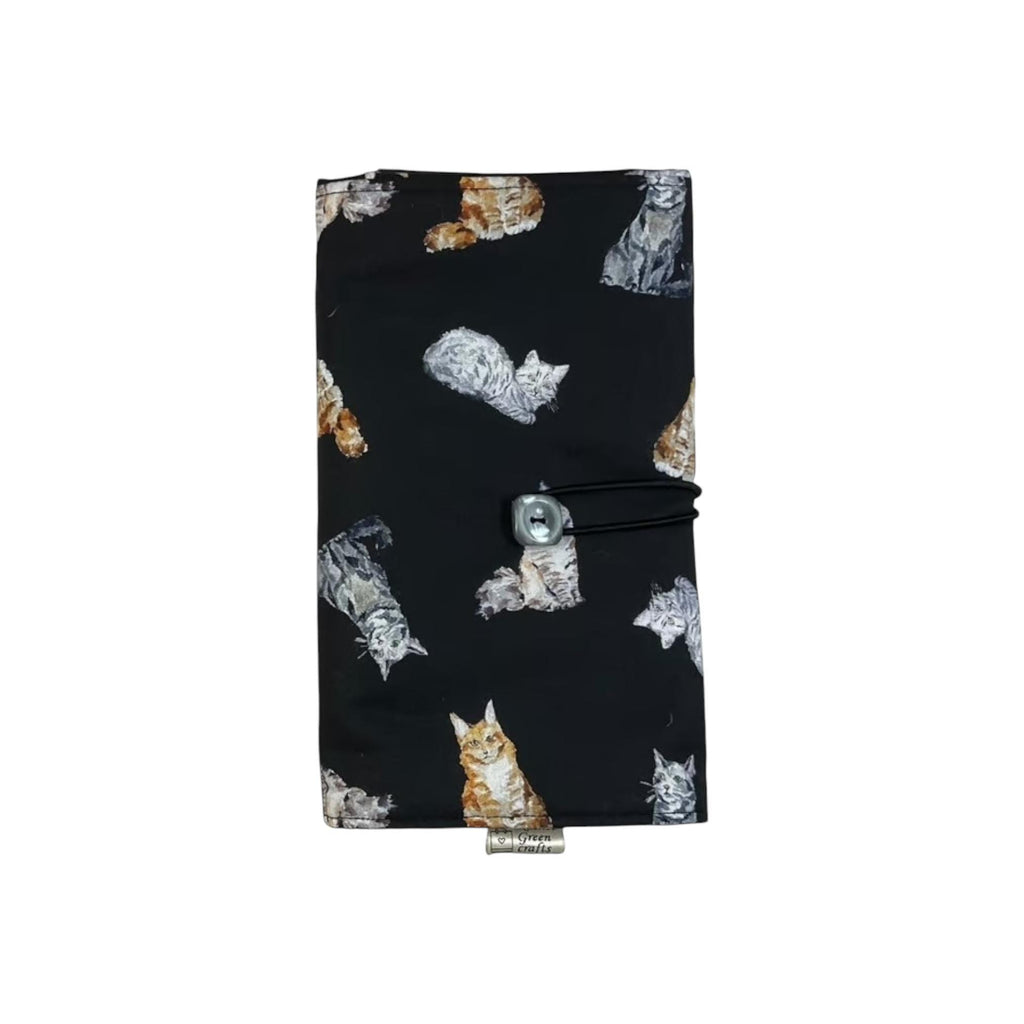 fixed Circular knitting needle case with cats, sock needles roll, needle wallet, knitters gift, needle holder,