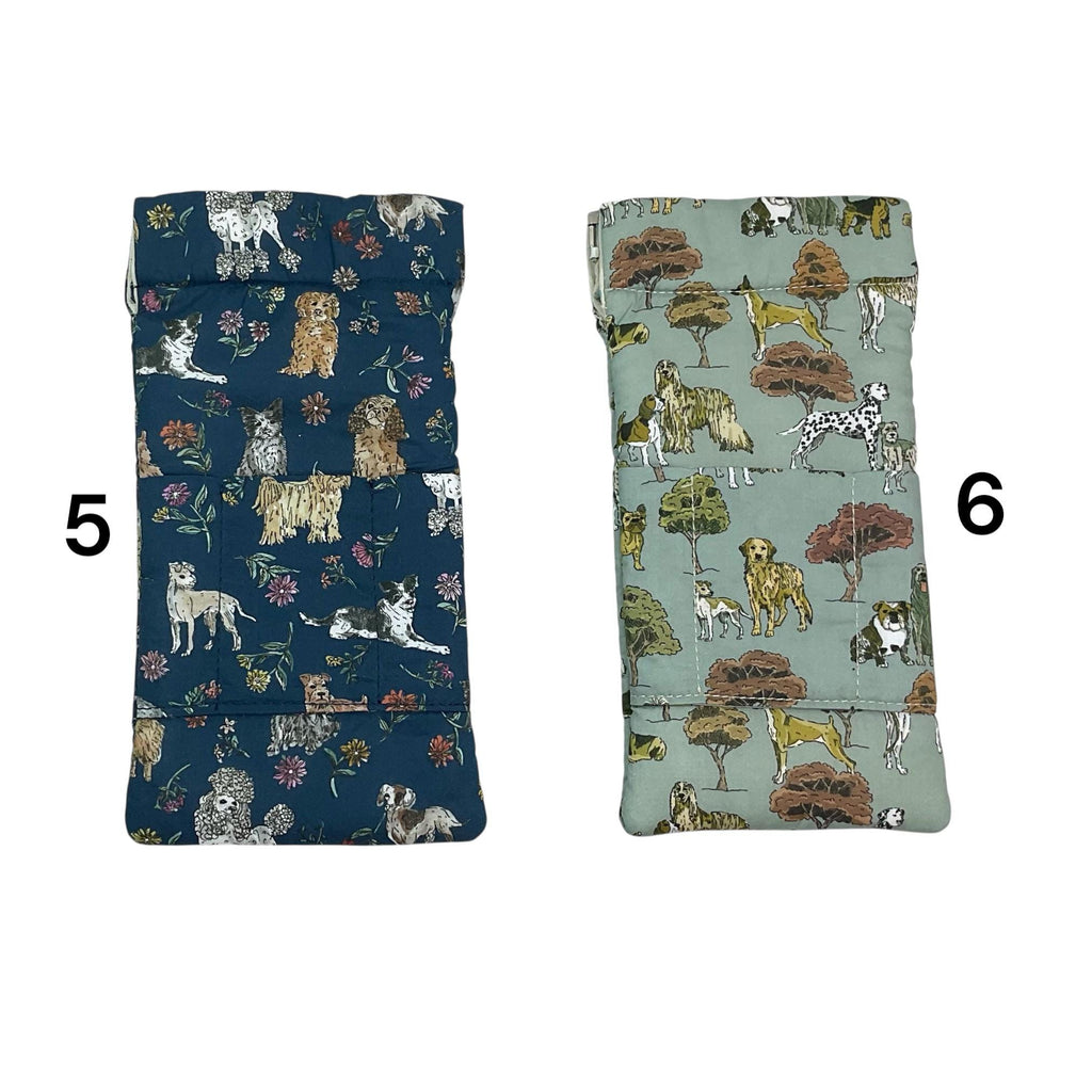 Glasses cases in Liberty floral fabric, snap shut spectacles pouch, sunglasses flex frame, ladies eyeglasses holder, women's gift,