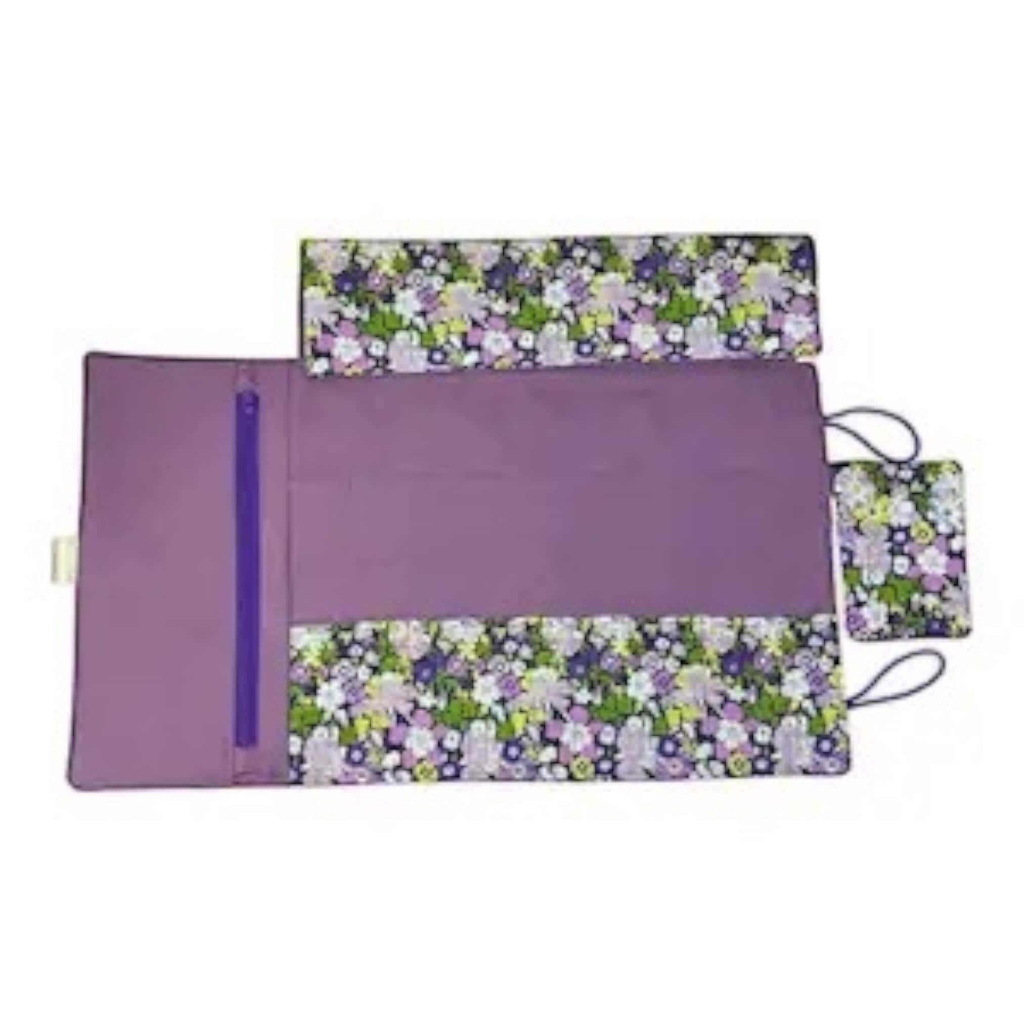 Liberty Floral fabric  interchangeable and double pointed knitting needle case, hiya hiya pouch, knit pro wallet, sock needle case