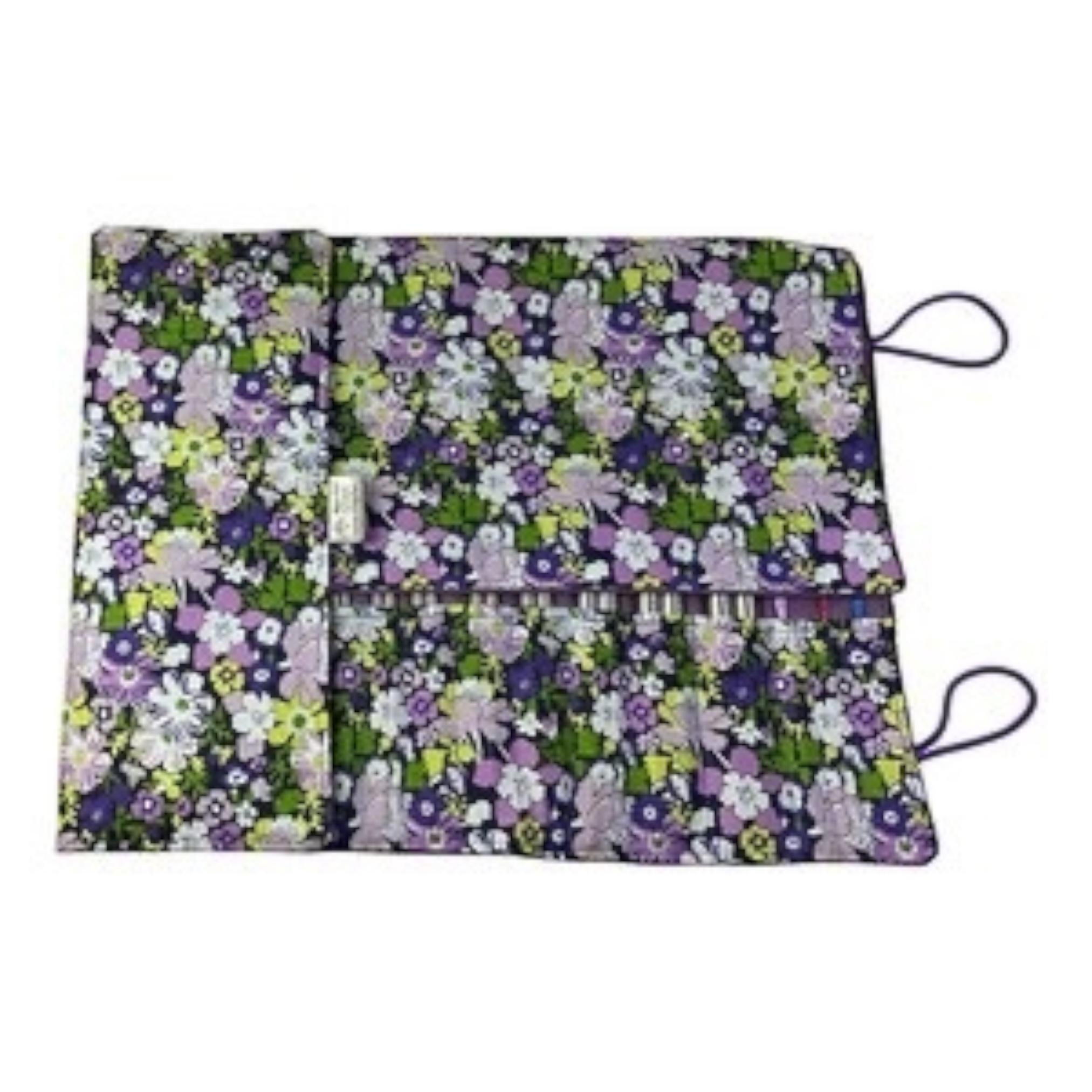 Liberty Floral fabric  interchangeable and double pointed knitting needle case, hiya hiya pouch, knit pro wallet, sock needle case