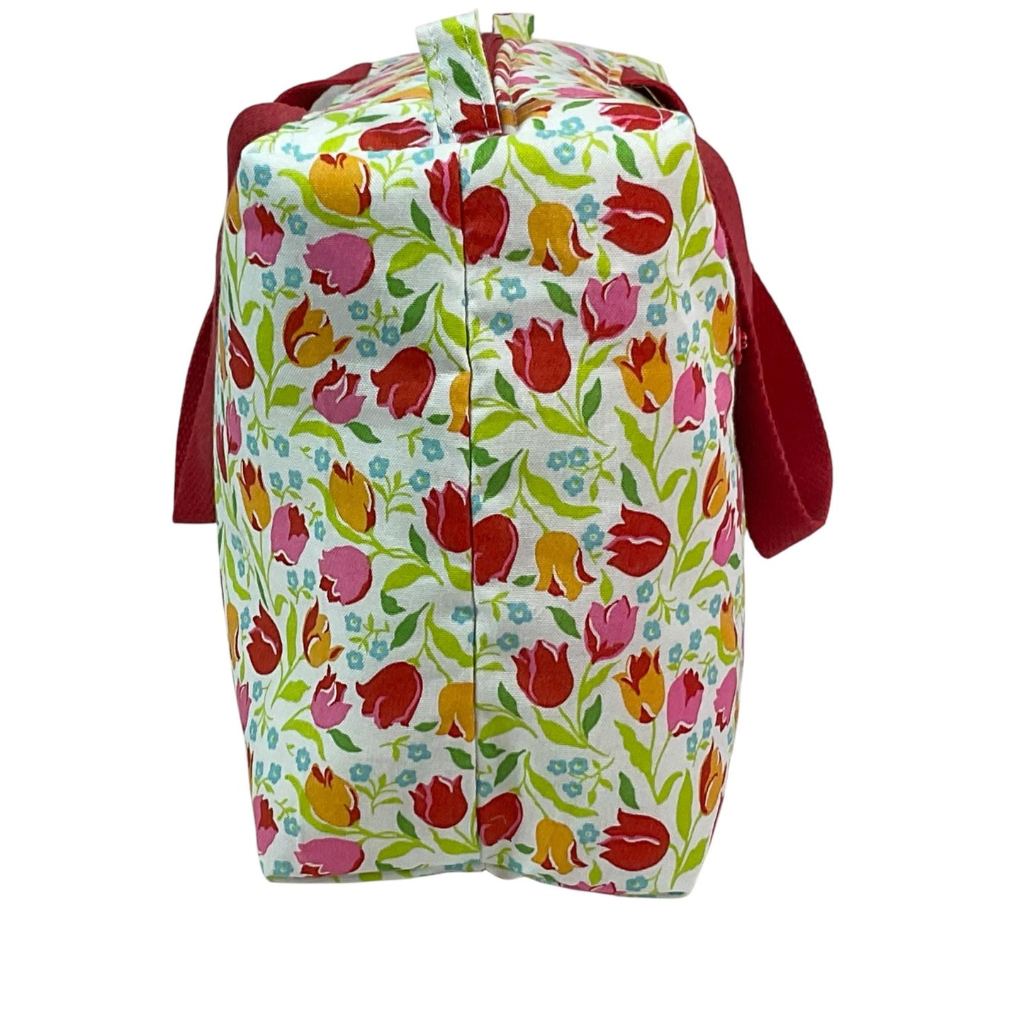 Liberty fabric large toiletries bag with handles and zip pocket