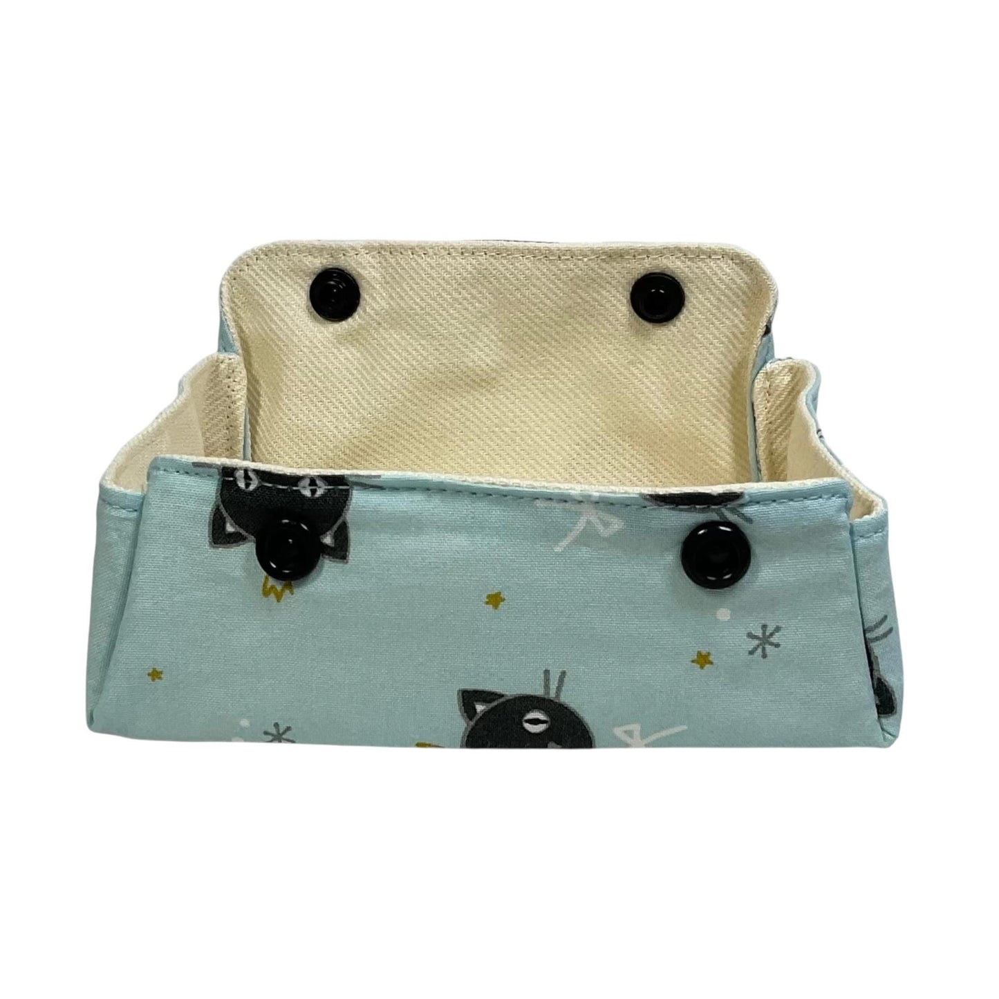Dog & Cat Print Coin Purse: Fold Up Knitting Notions Pouch