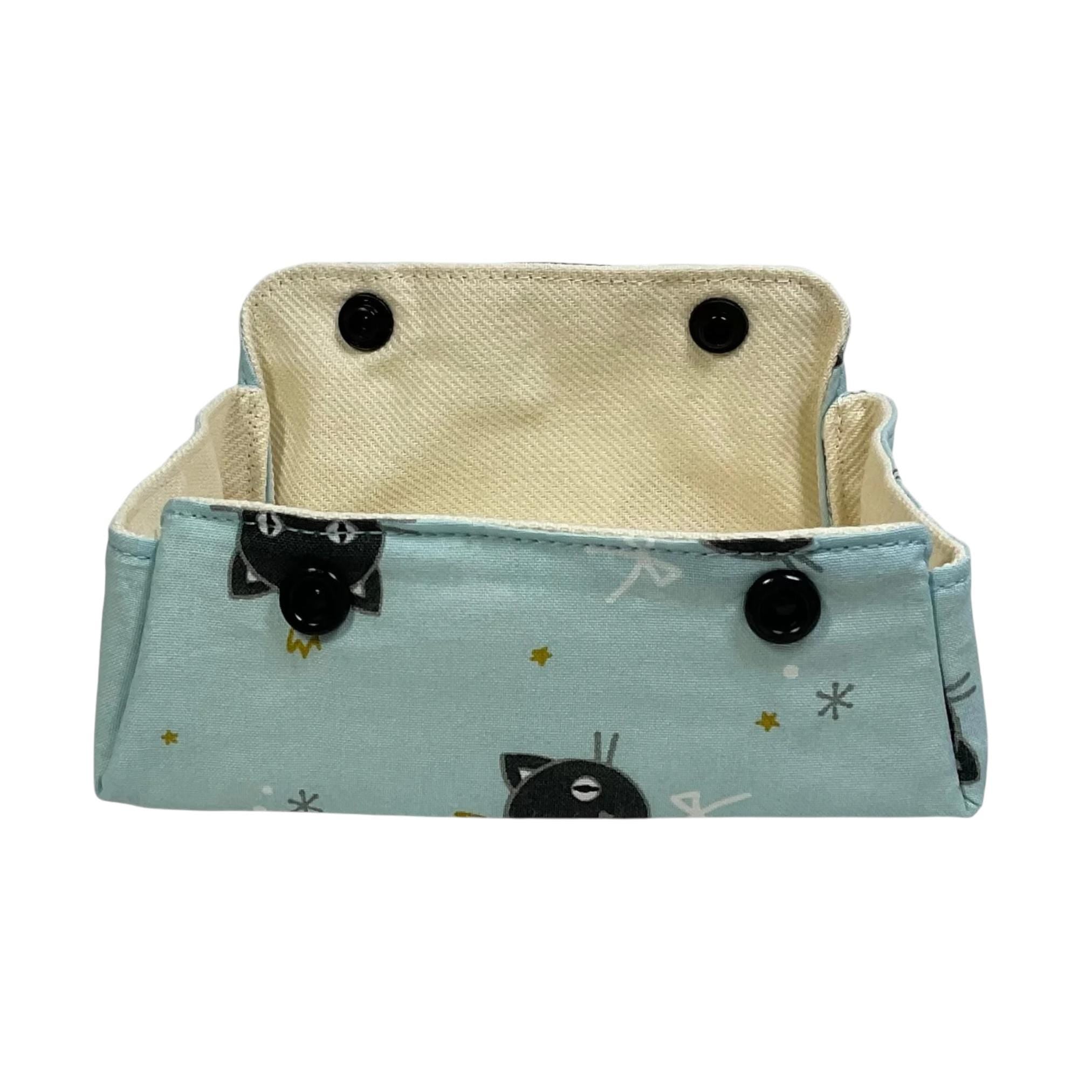 Dog & Cat Print Coin Purse: Fold Up Knitting Notions Pouch