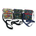 Liberty fabric slim phone shoulder bag with multi pockets, teen messenger style floral phone pouch, mini clutch bag, clubbing festival bag,