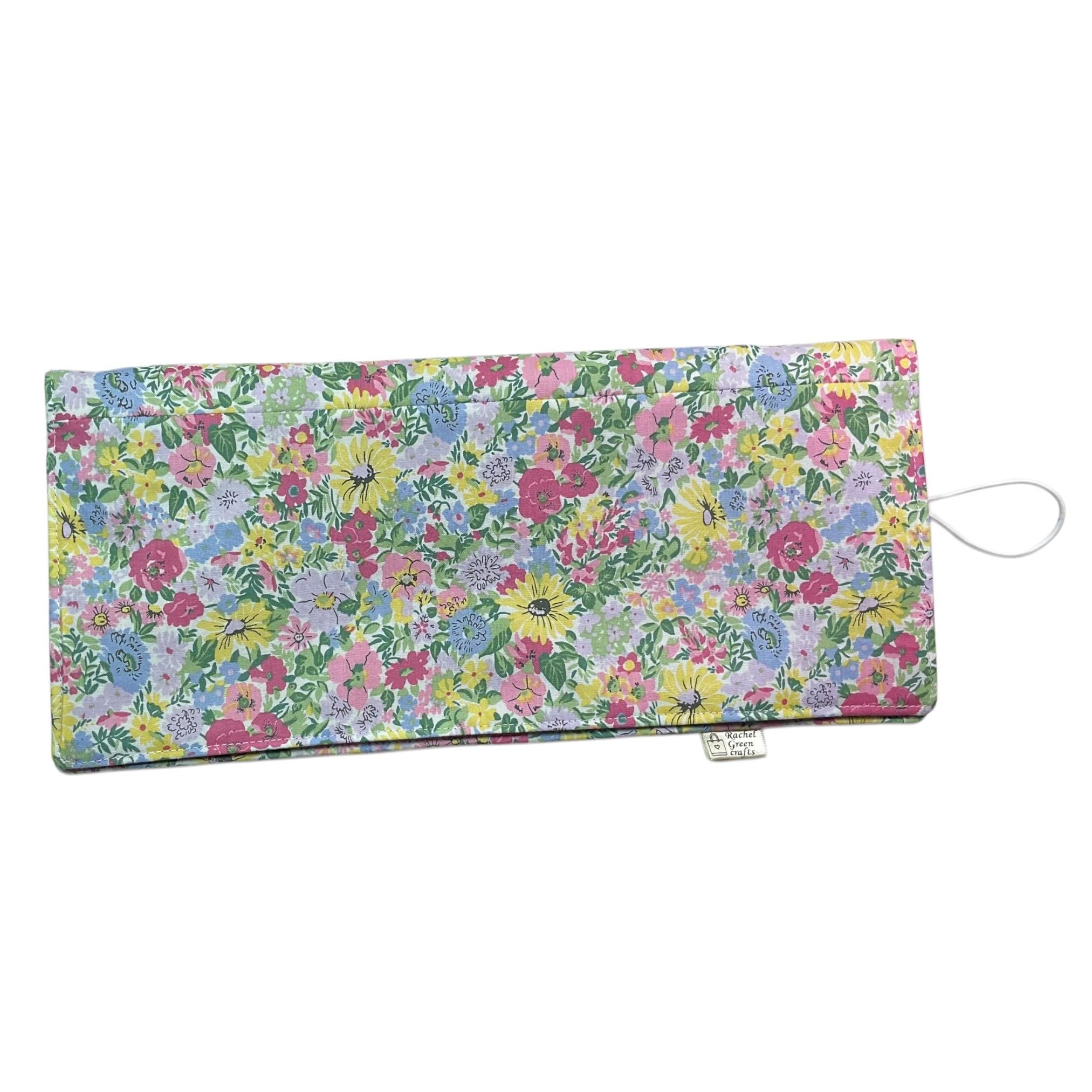 Interchangeable knitting needle case with Liberty fabric , floral addi case, chiagoo wallet, knit pro organiser pouch, hiya hiya case,