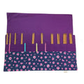 Double pointed knitting needle case made in Liberty floral fabric,  DPN or crochet hook case, sock knitters gift,