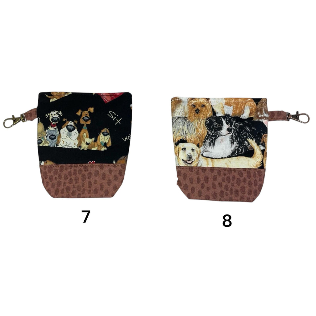 Dog Print Poop Bag Holder & Treat Pouch: Puppy Walker Gift