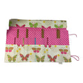 Double pointed knitting needle case with butterflies,  DPN or crochet hook case, sock knitters gift,