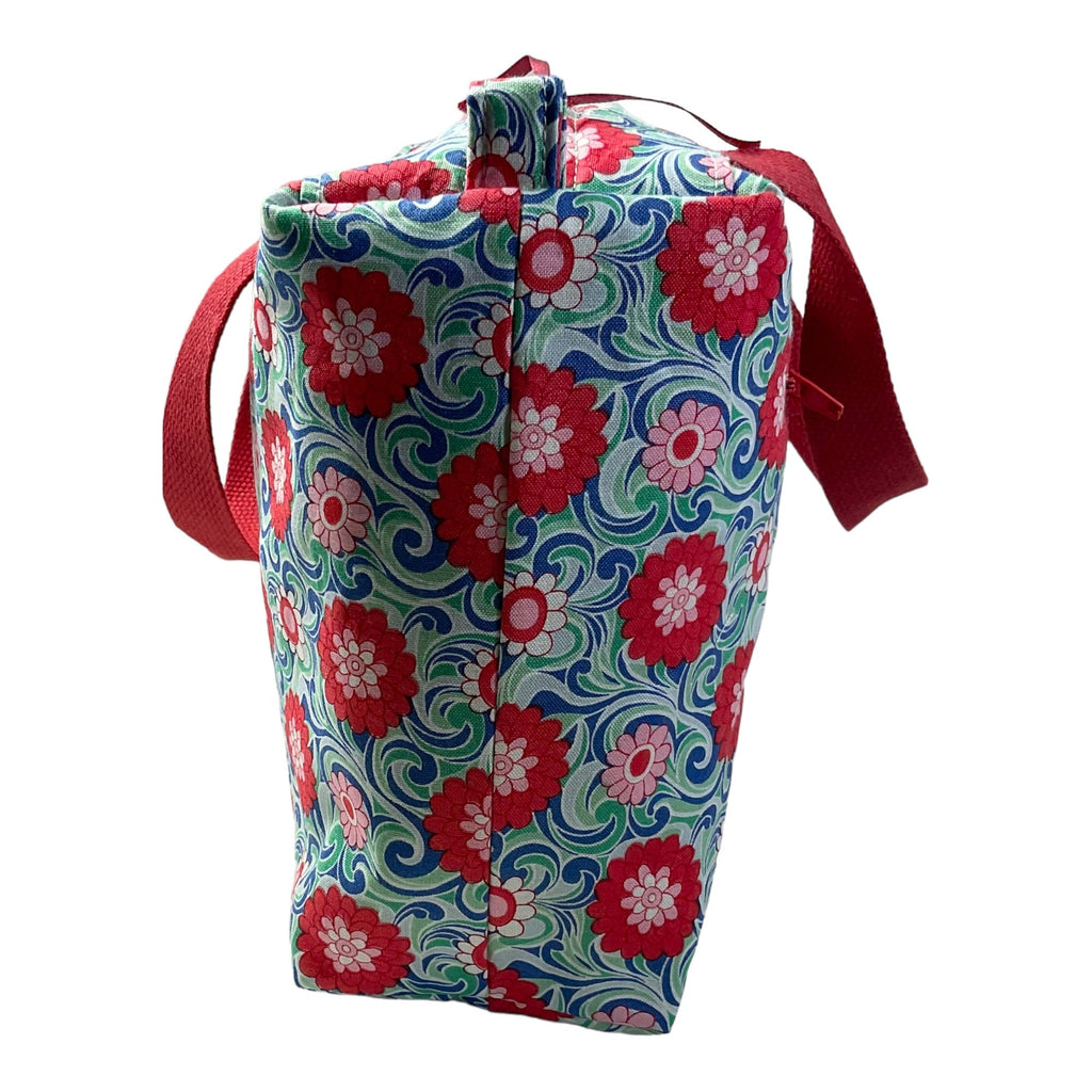 Liberty large toiletries bag with handles and zip pocket, floral Waterproof lined wash pouch, Cosmetics bag, ladies  gift, womens sponge bag