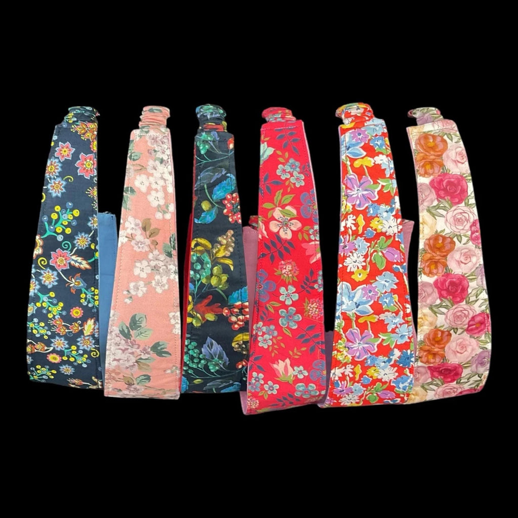 Ladies Liberty fabric elasticated hairband, adult headband no pinch fabric floral reversible