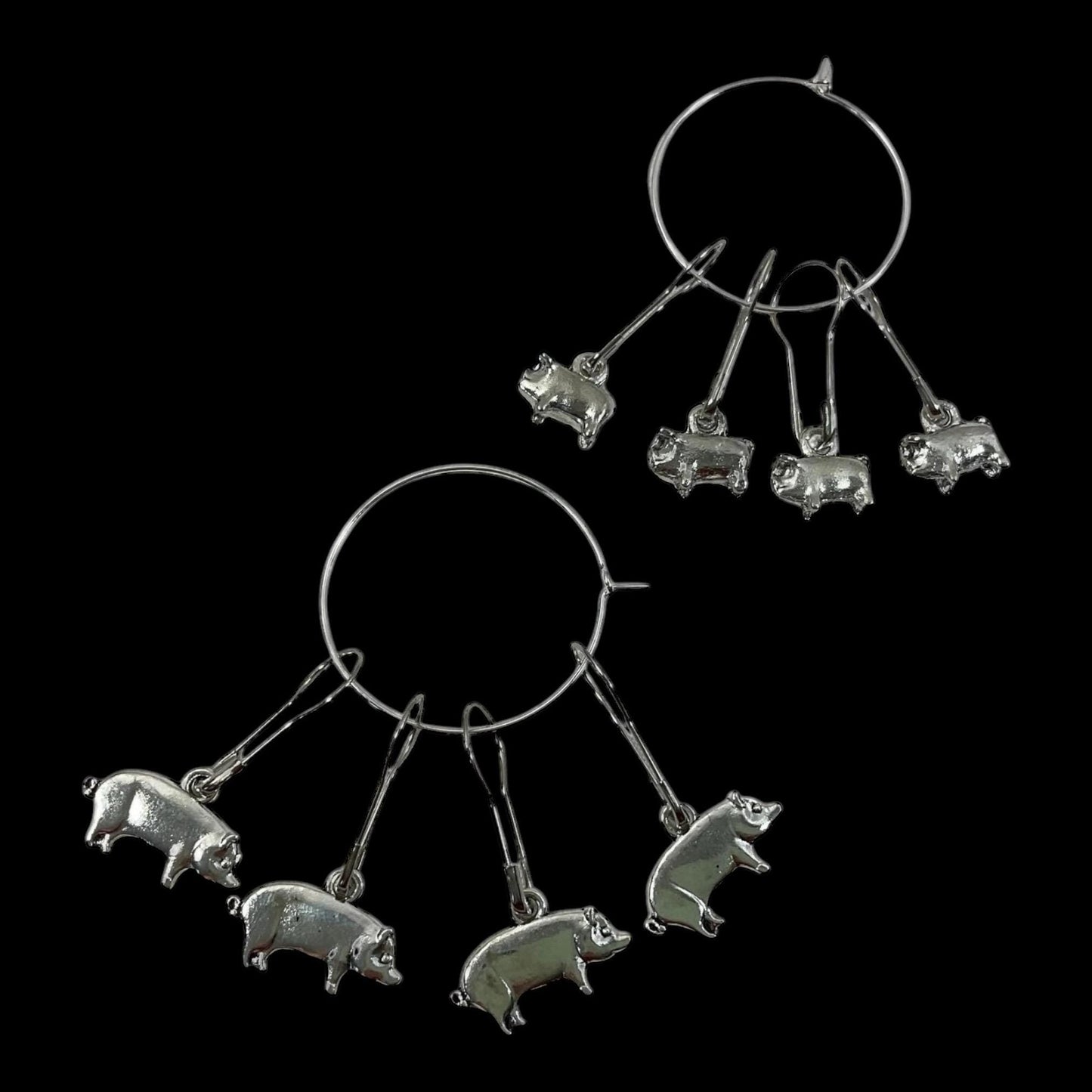 Pig Stitch Markers for knitting and crochet