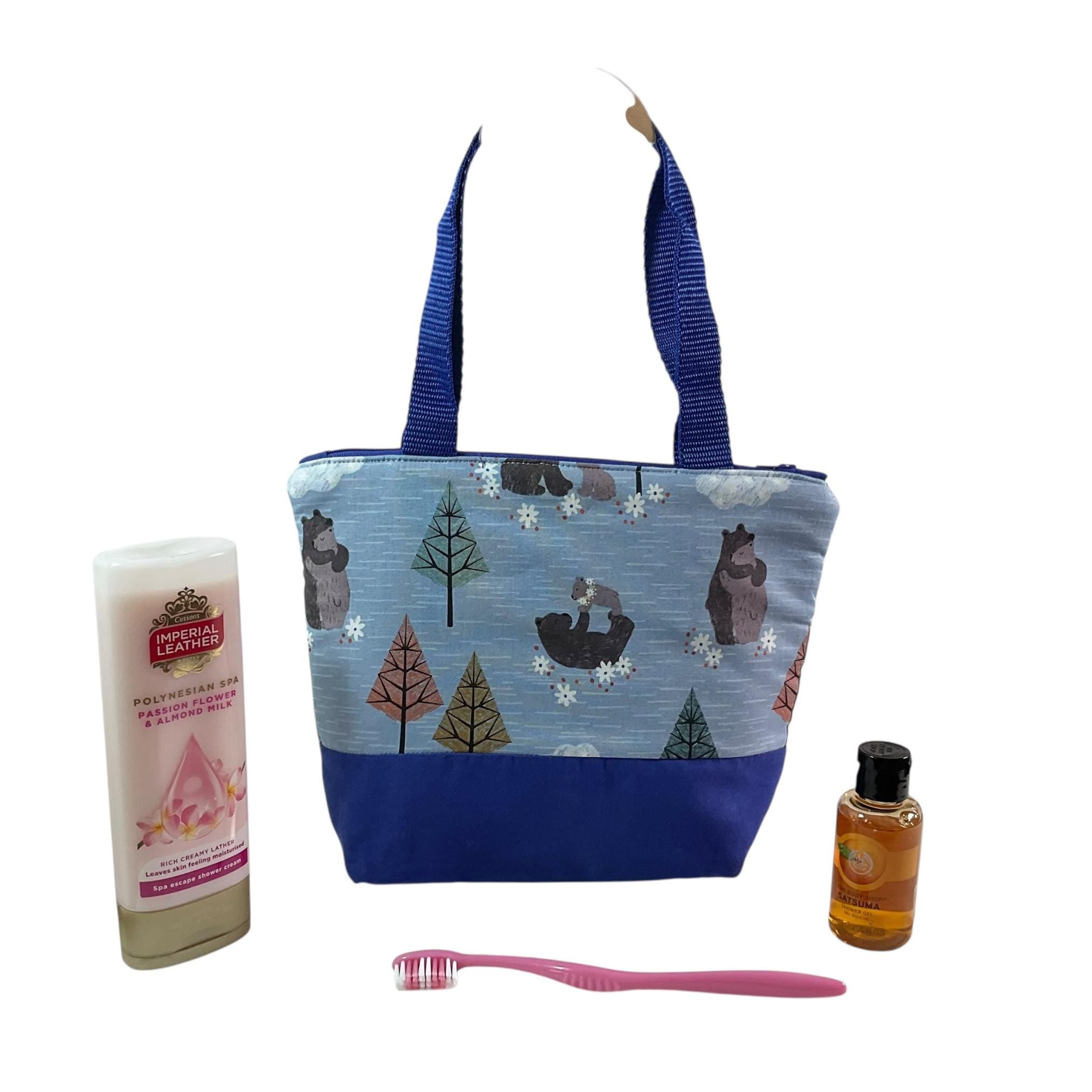 Girls Ballerina Wash Bag: Children's Travel Toiletry Bag, Wipe Clean Lining