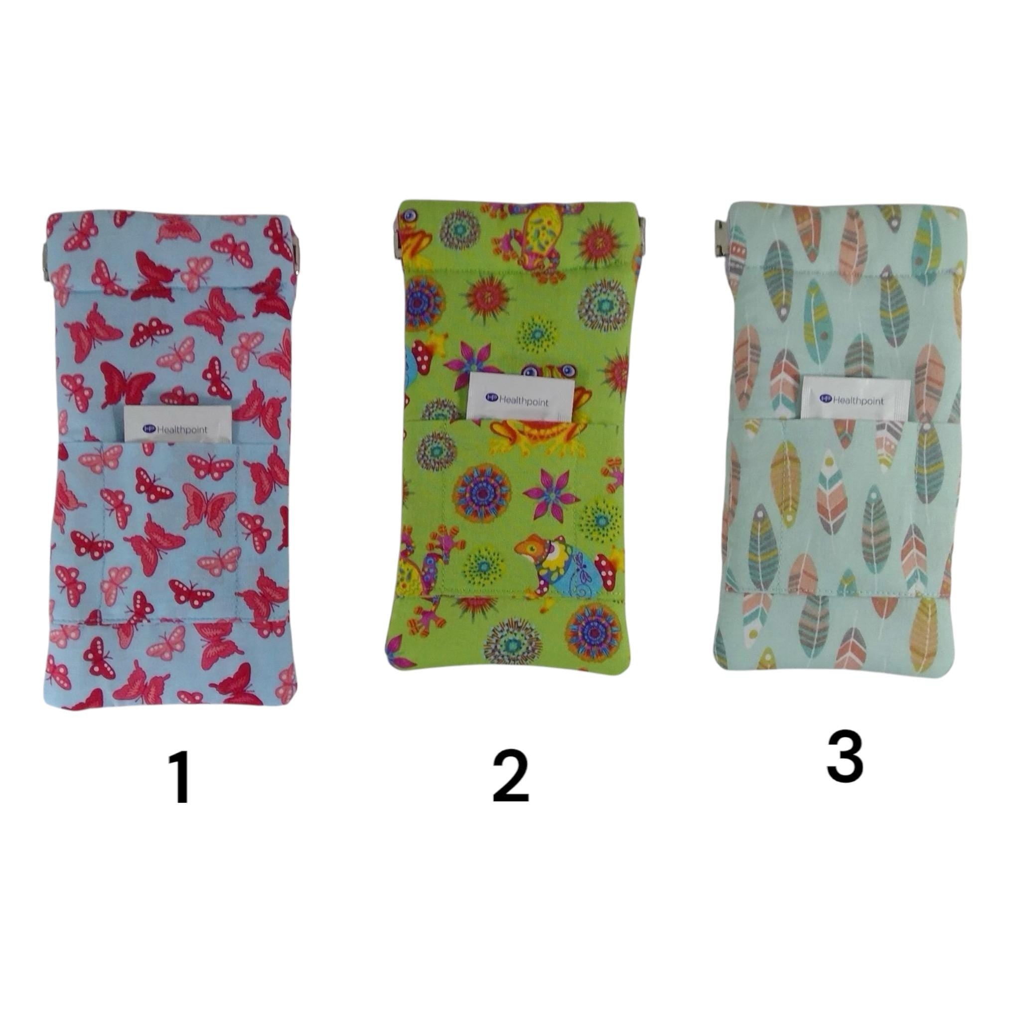 Snap shut glasses case, fabric spectacles pouch, sunglasses flex frame, ladies eyeglasses holder, women's gift, animal, children's