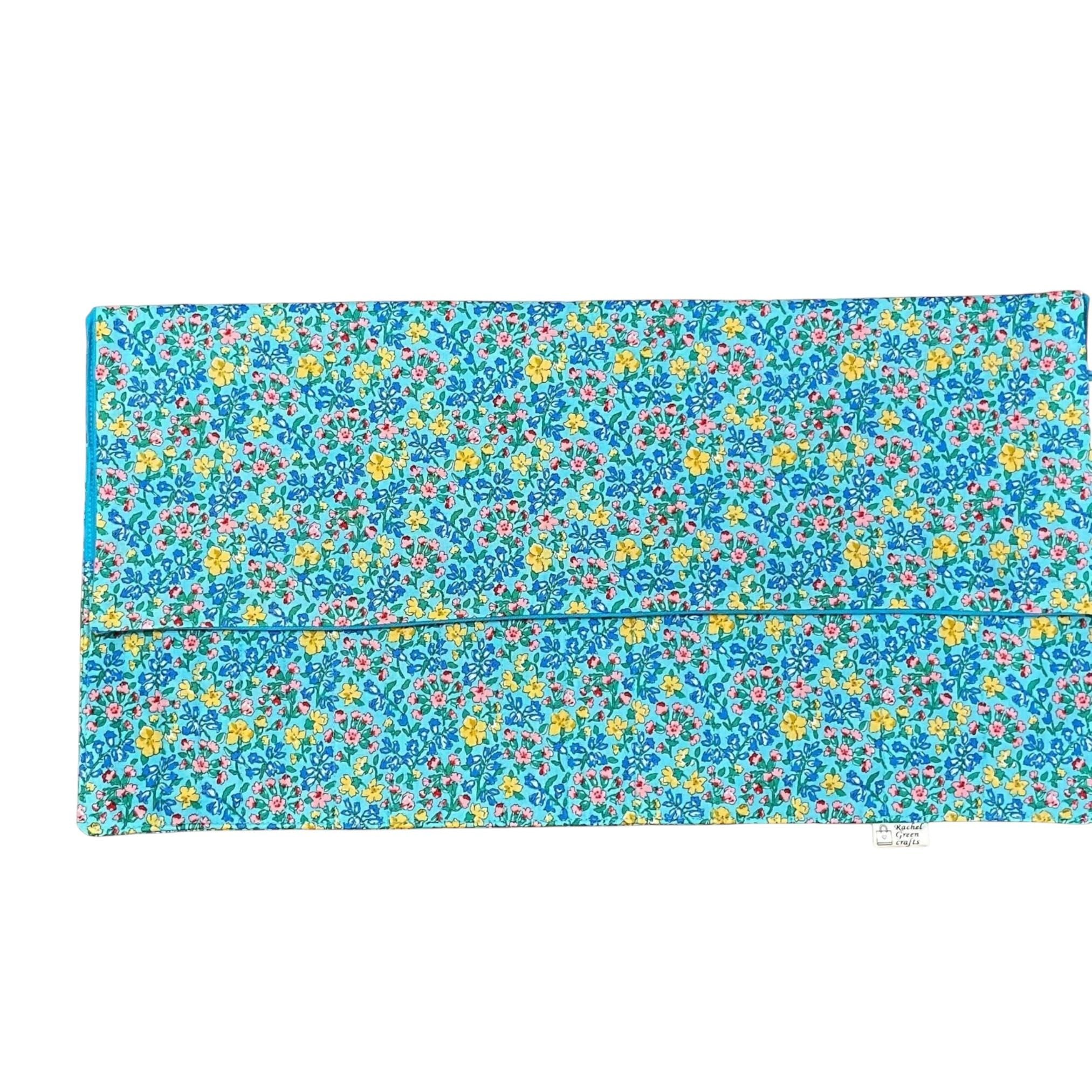 Double pointed knitting needle case made in Liberty floral fabric,  DPN or crochet hook case, sock knitters gift,